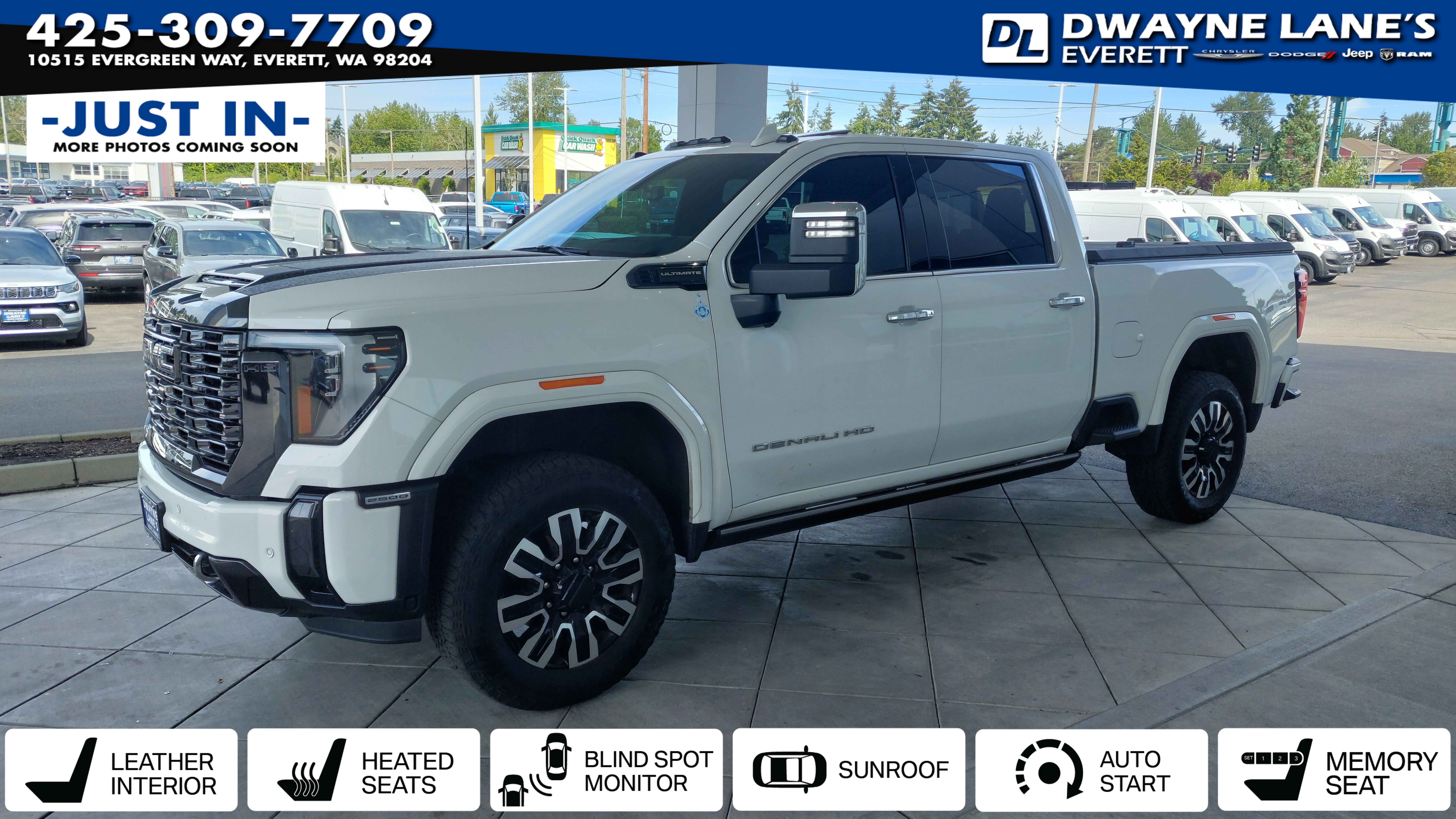 Summit White 2024 GMC Sierra 2500HD Pickup Truck Four-Wheel Drive Automatic