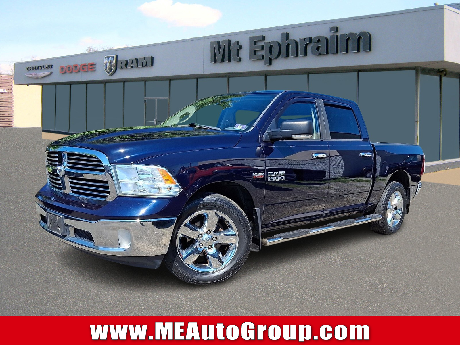 True Blue Pearlcoat 2013 RAM 1500 Pickup Truck Four-Wheel Drive 6-Speed Automatic