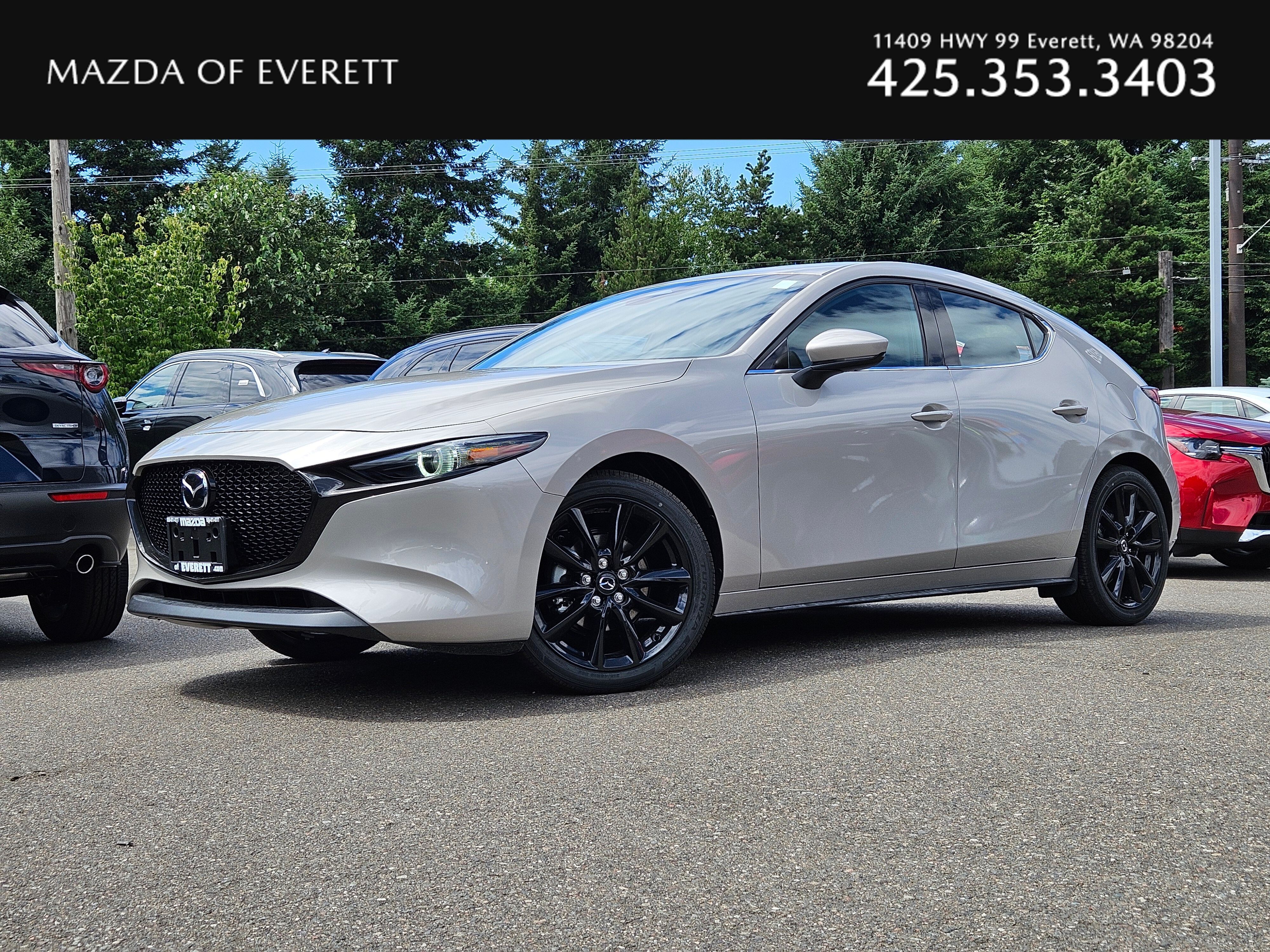 Gray (Platinum Quartz Metallic) 2026 Mazda MAZDA3 Hatchback Front-Wheel Drive 6-Speed Manual