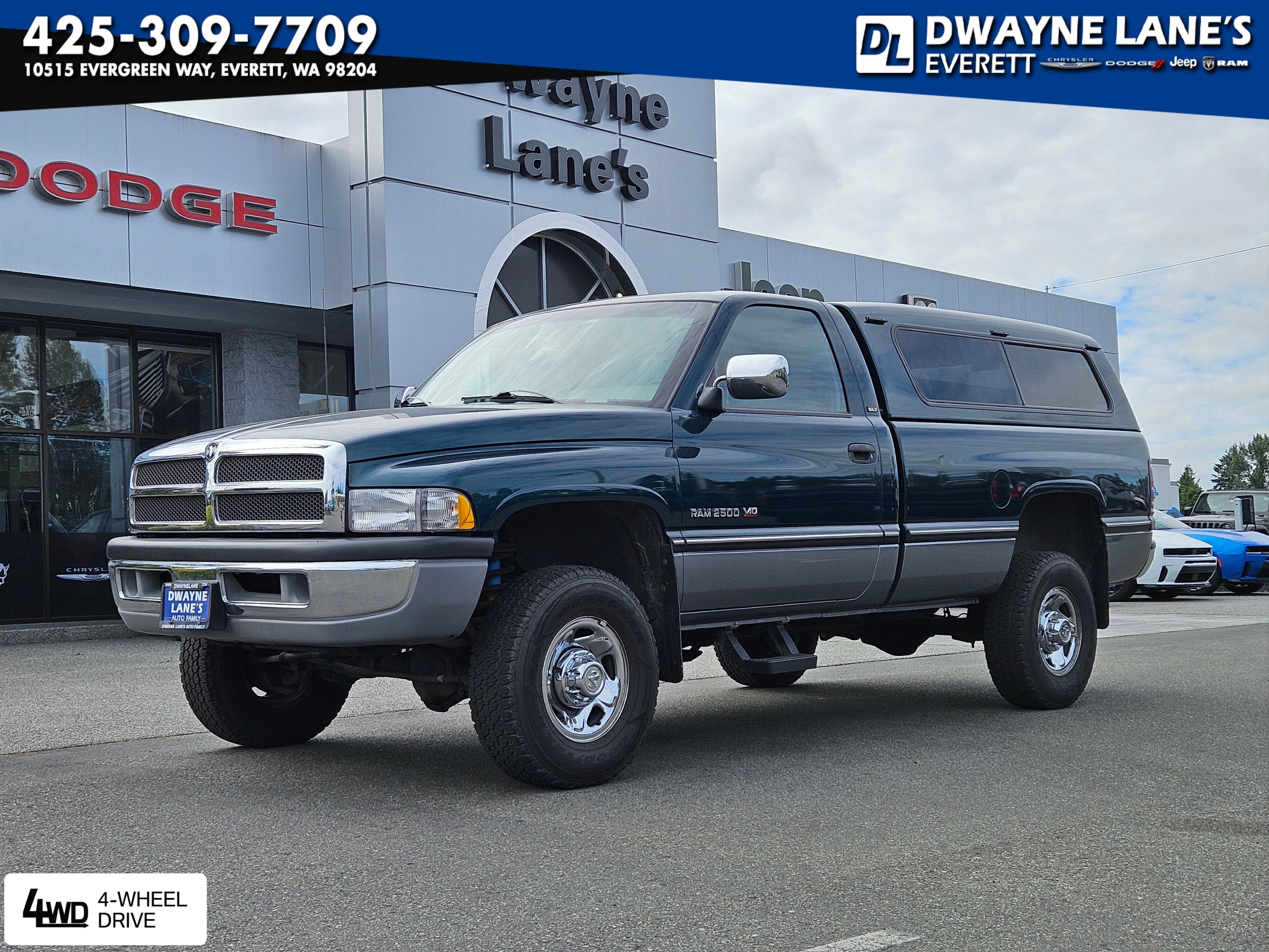 Emerald Green Pearl Metallic 1995 Dodge RAM 2500 Pickup Truck Four-Wheel Drive 4-Speed Automatic