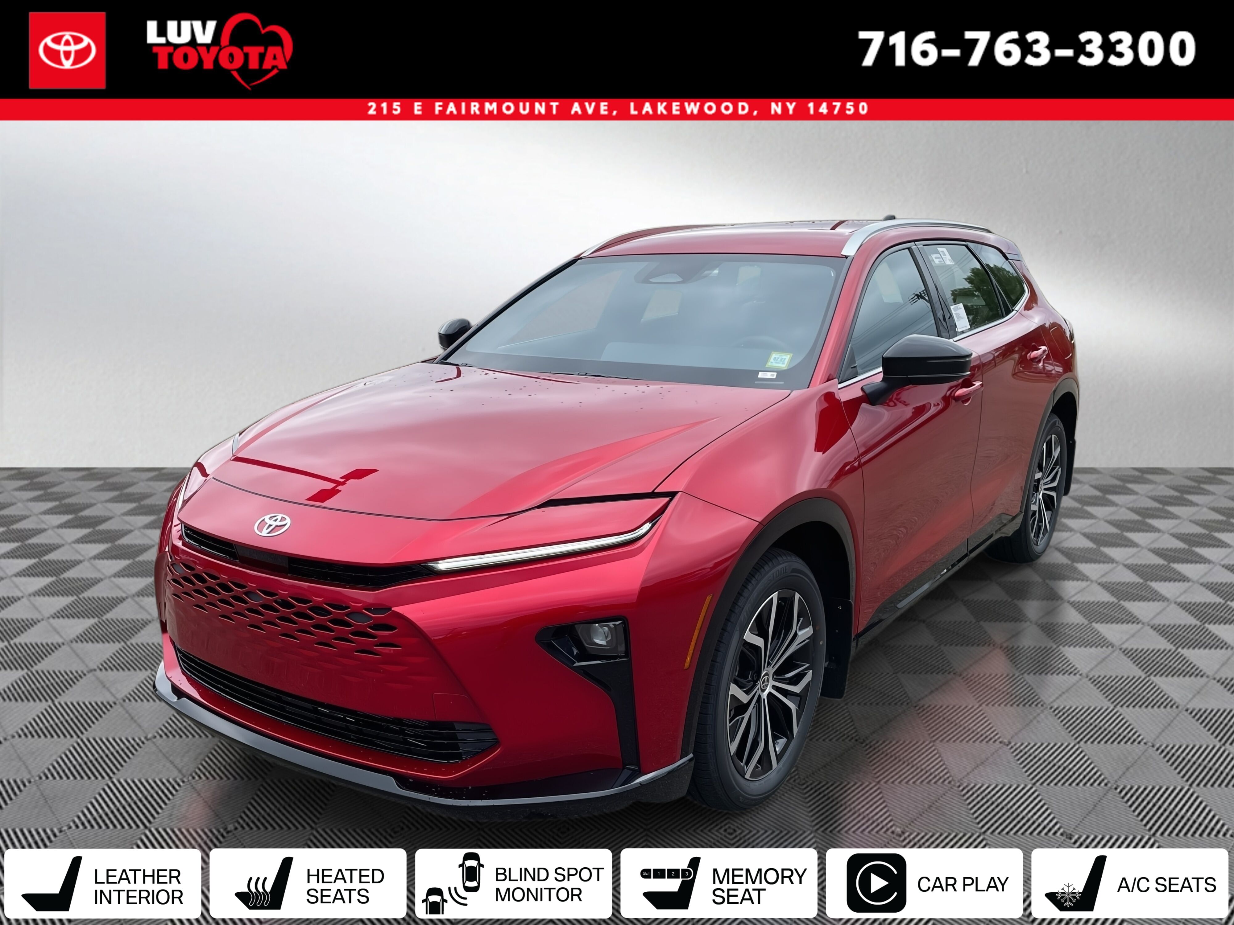 Finish Line Red 2026 Toyota Crown Signia SUV / Crossover All-Wheel Drive Continuously Variable Transmission