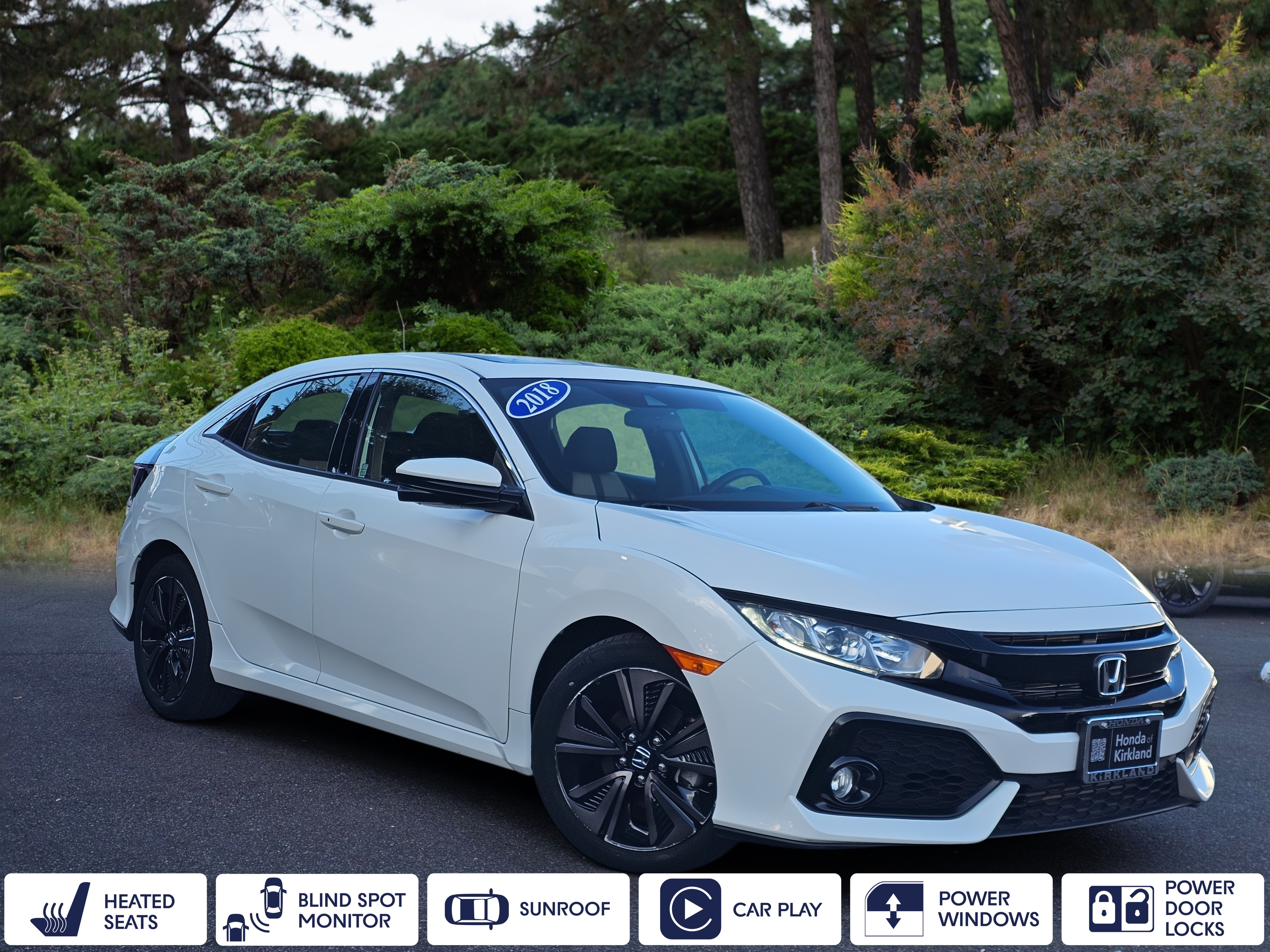 2018 Honda Civic Hatchback EX FWD with Honda Sensing