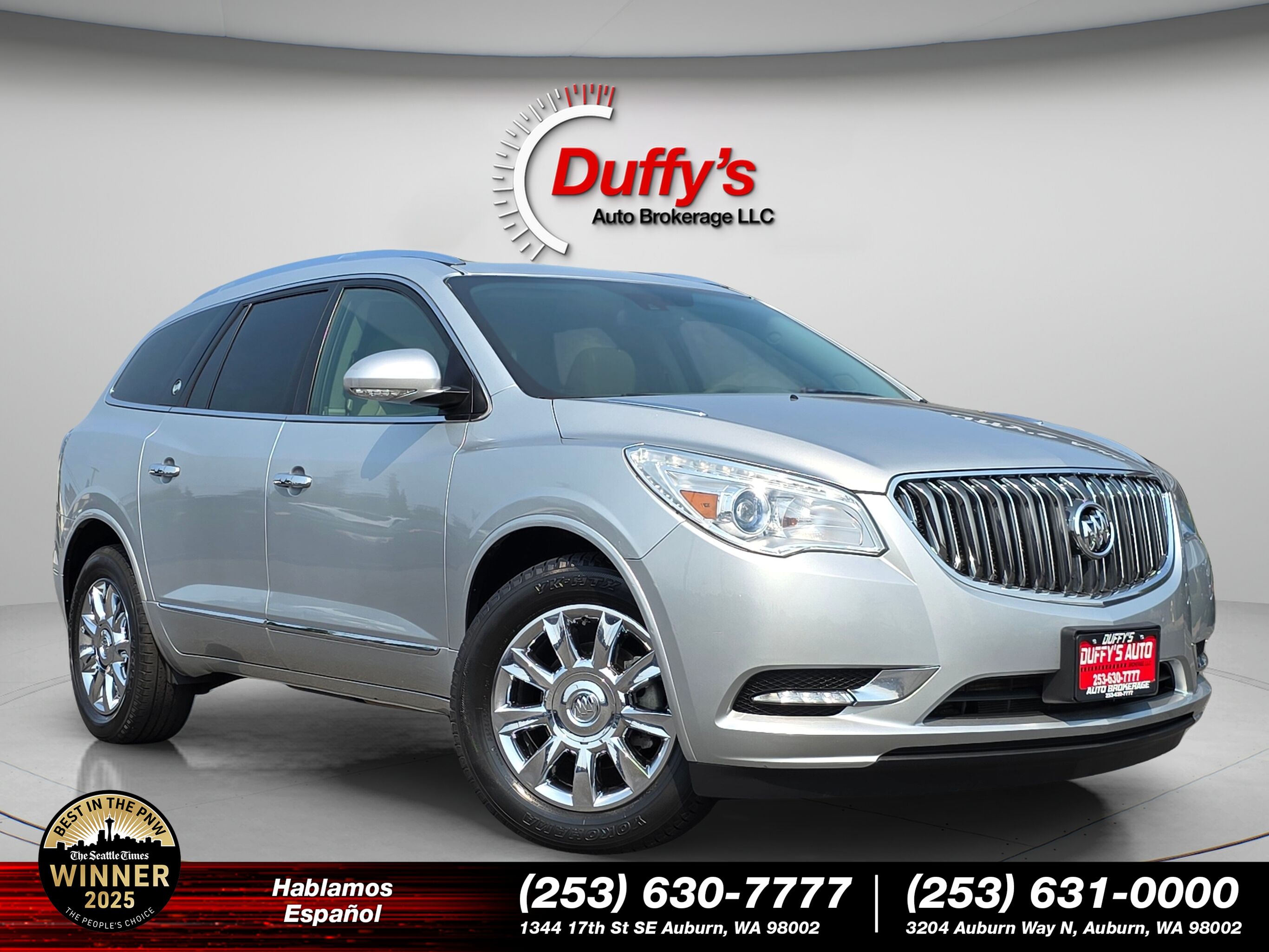 Quicksilver Metallic 2016 Buick Enclave SUV / Crossover All-Wheel Drive 6-Speed Automatic Overdrive