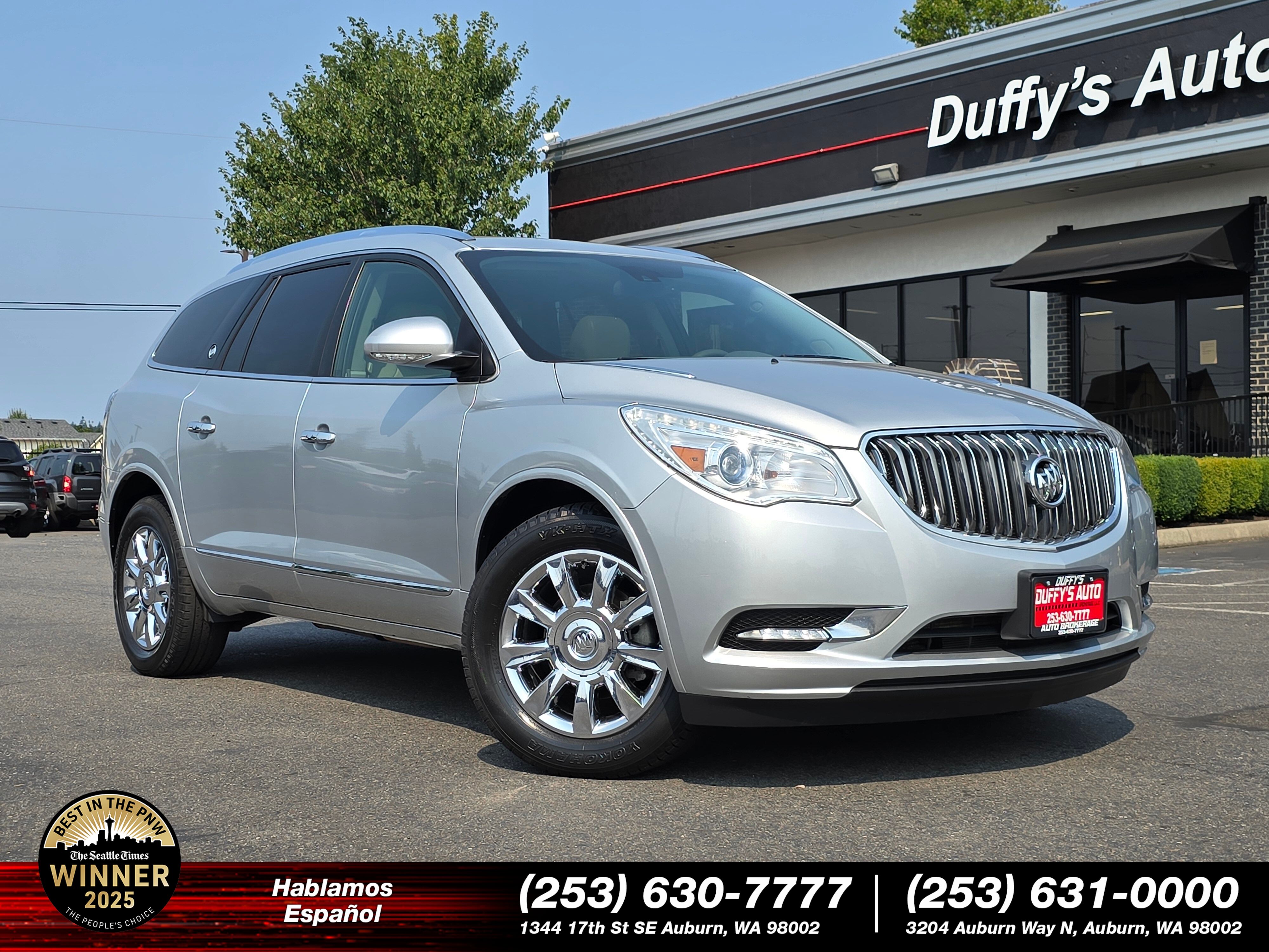 Quicksilver Metallic 2016 Buick Enclave SUV / Crossover All-Wheel Drive 6-Speed Automatic Overdrive