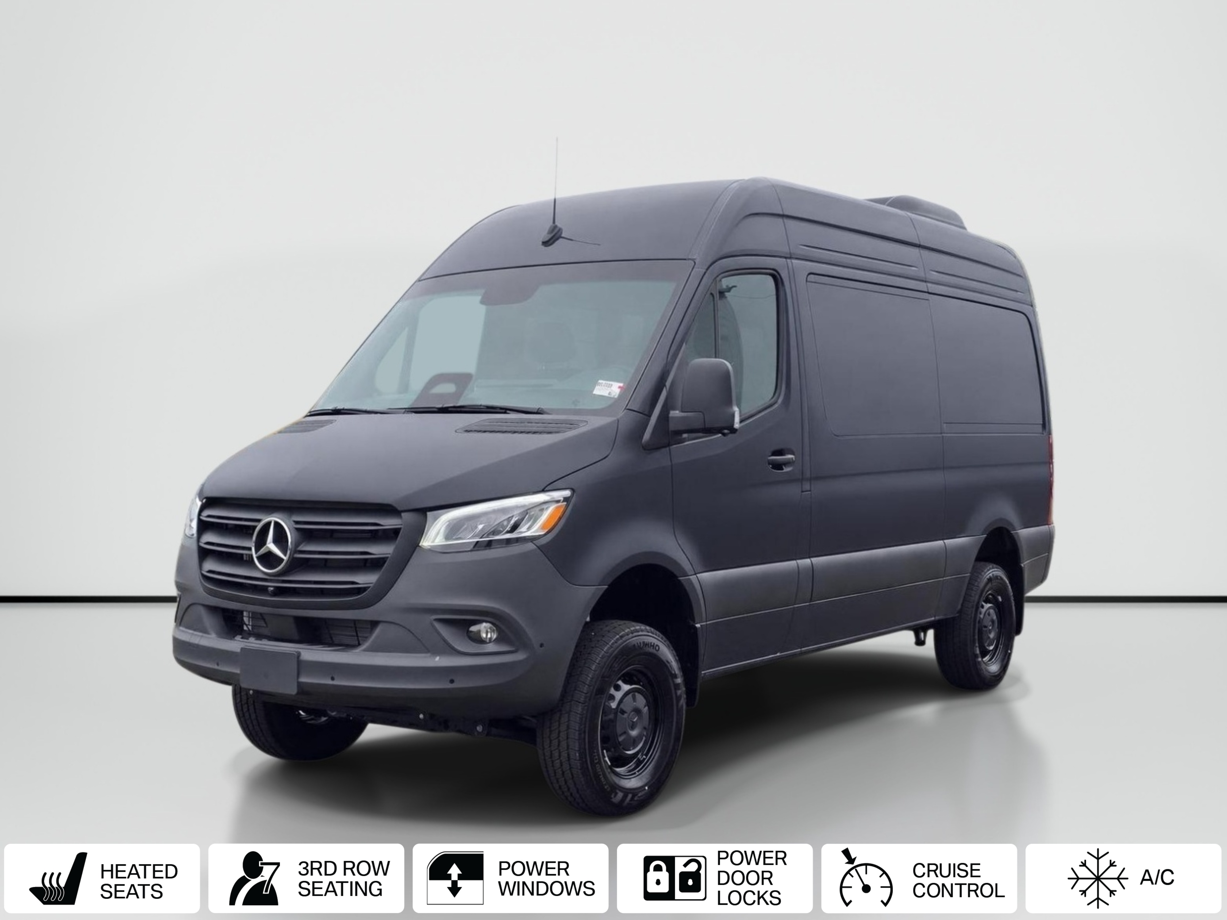 Black 2026 Mercedes-Benz Sprinter Van All-Wheel Drive 9-Speed Automatic