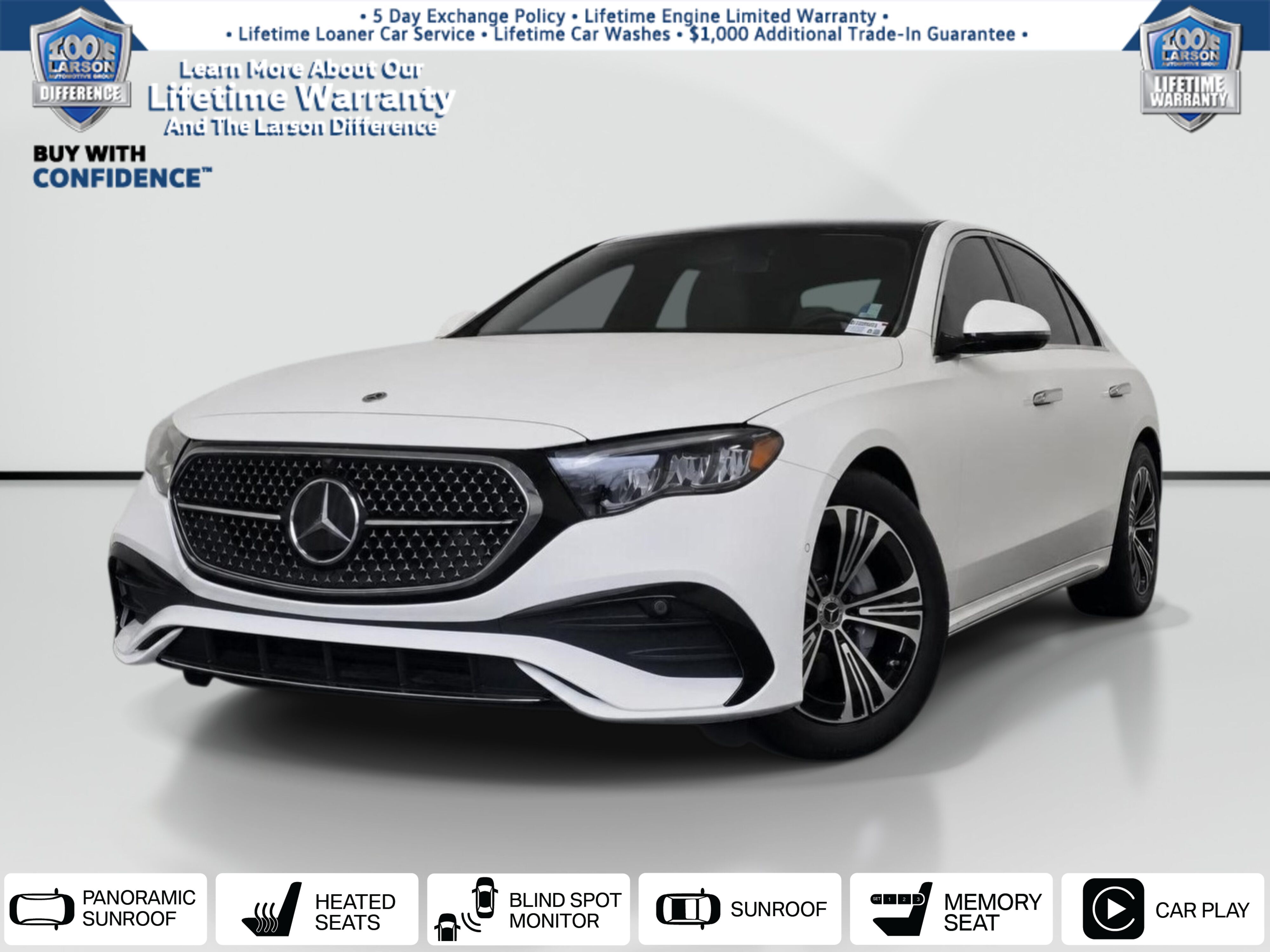 Polar White 2024 Mercedes-Benz E-Class Sedan All-Wheel Drive 9-Speed Automatic