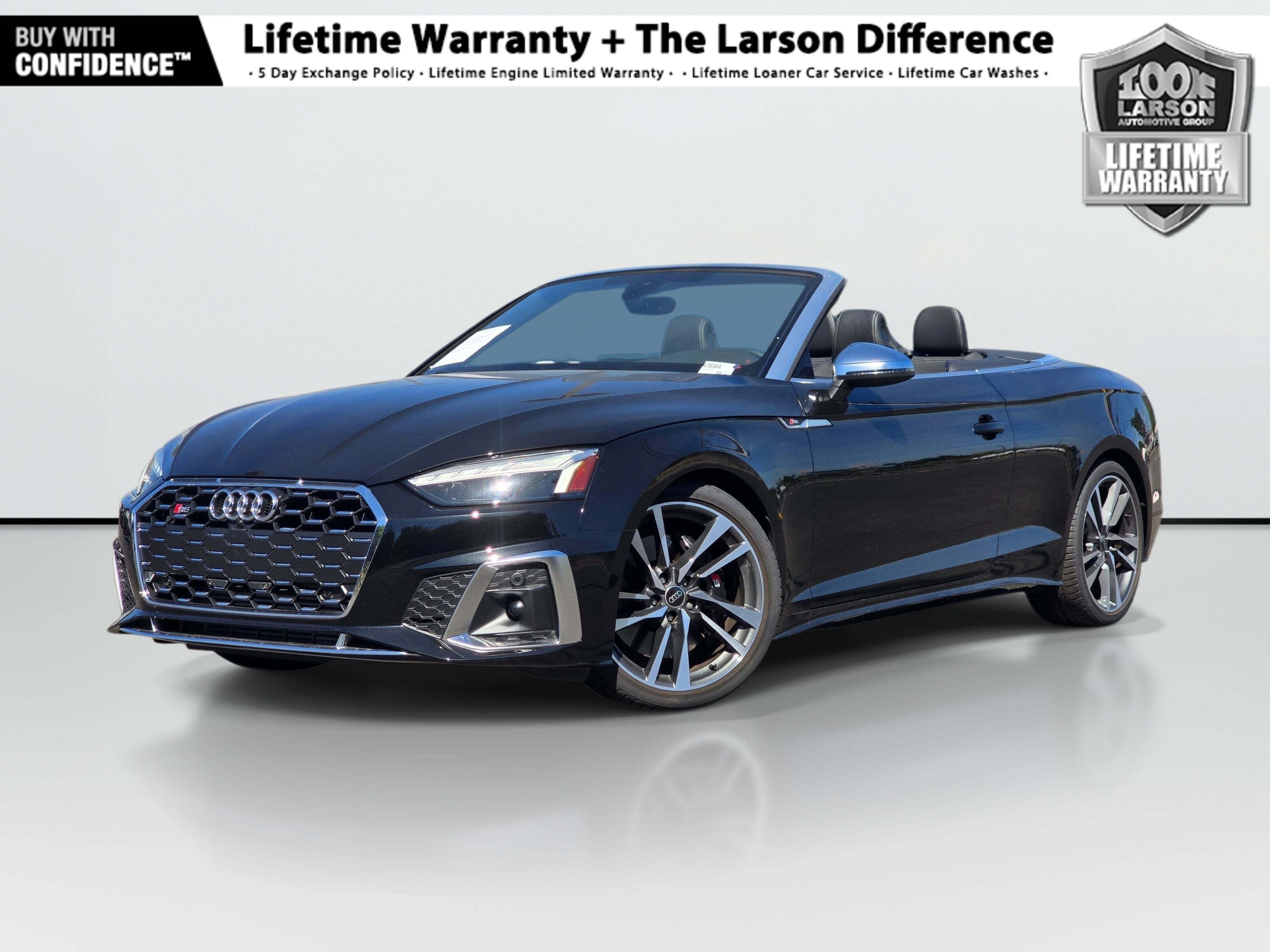 Mythos Black Metallic 2024 Audi S5 Convertible All-Wheel Drive 8-Speed Automatic