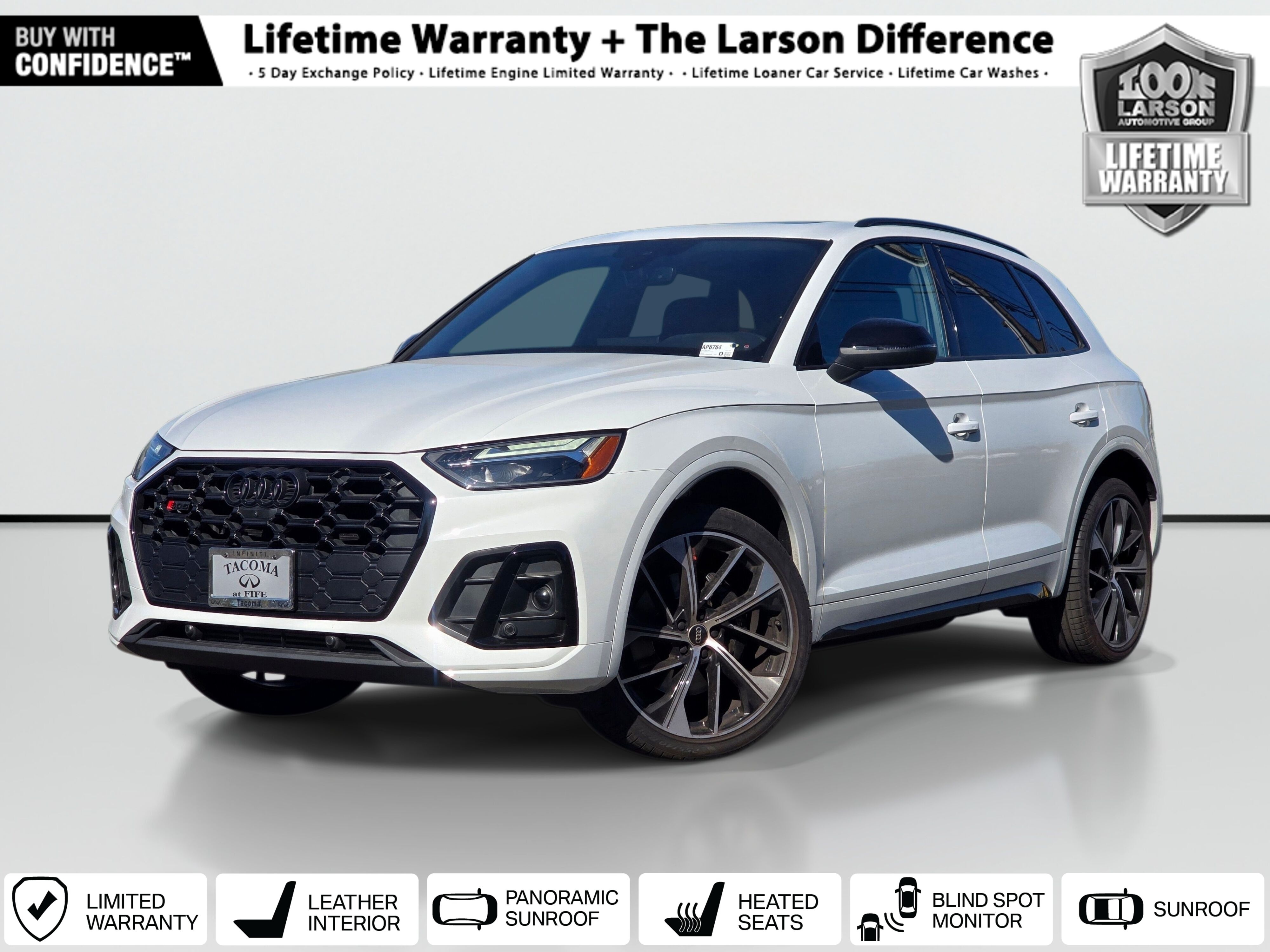 Glacier White Metallic 2023 Audi SQ5 SUV / Crossover All-Wheel Drive 8-Speed Automatic