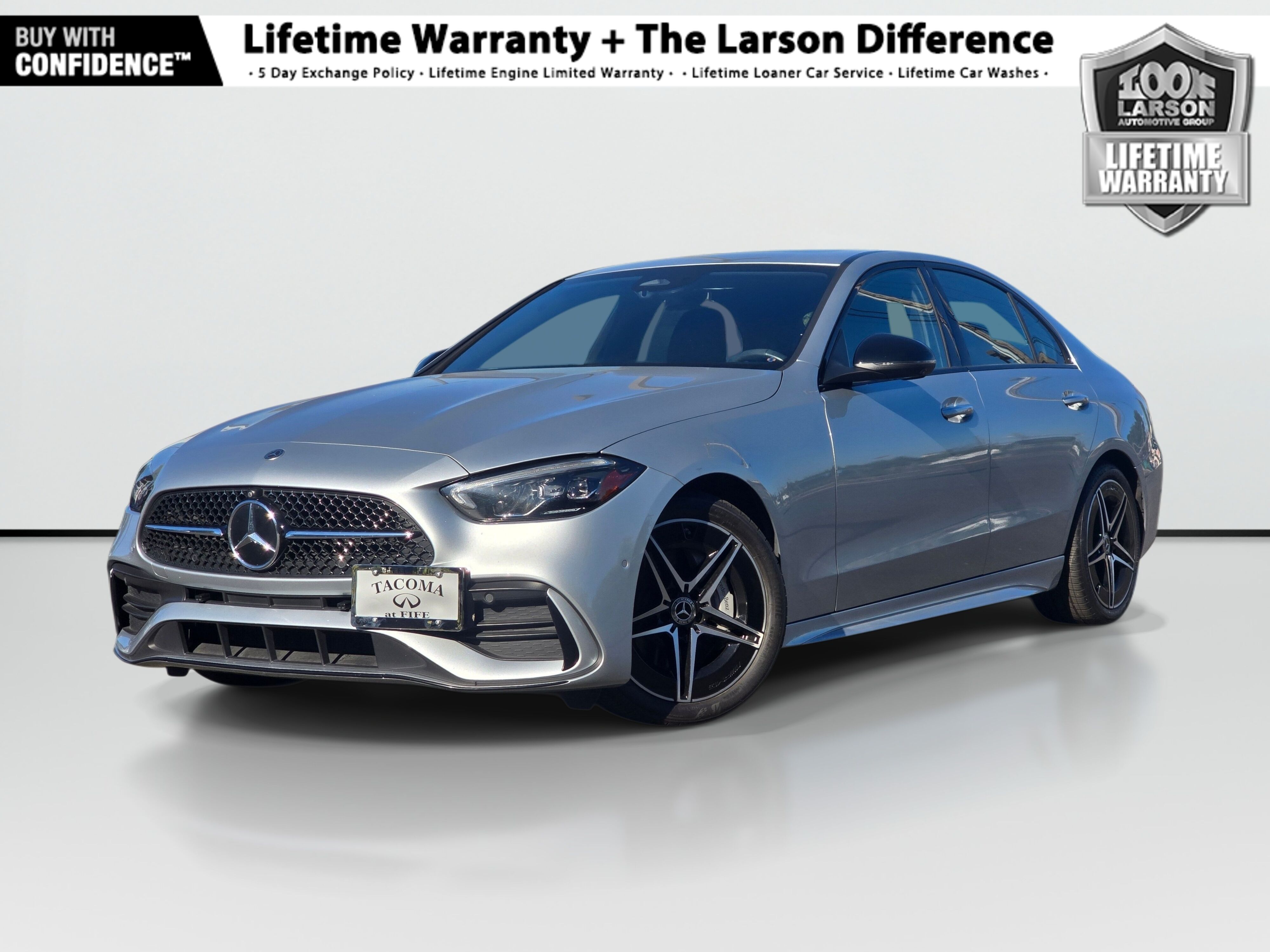 Silver 2024 Mercedes-Benz C-Class Sedan All-Wheel Drive 9-Speed Automatic