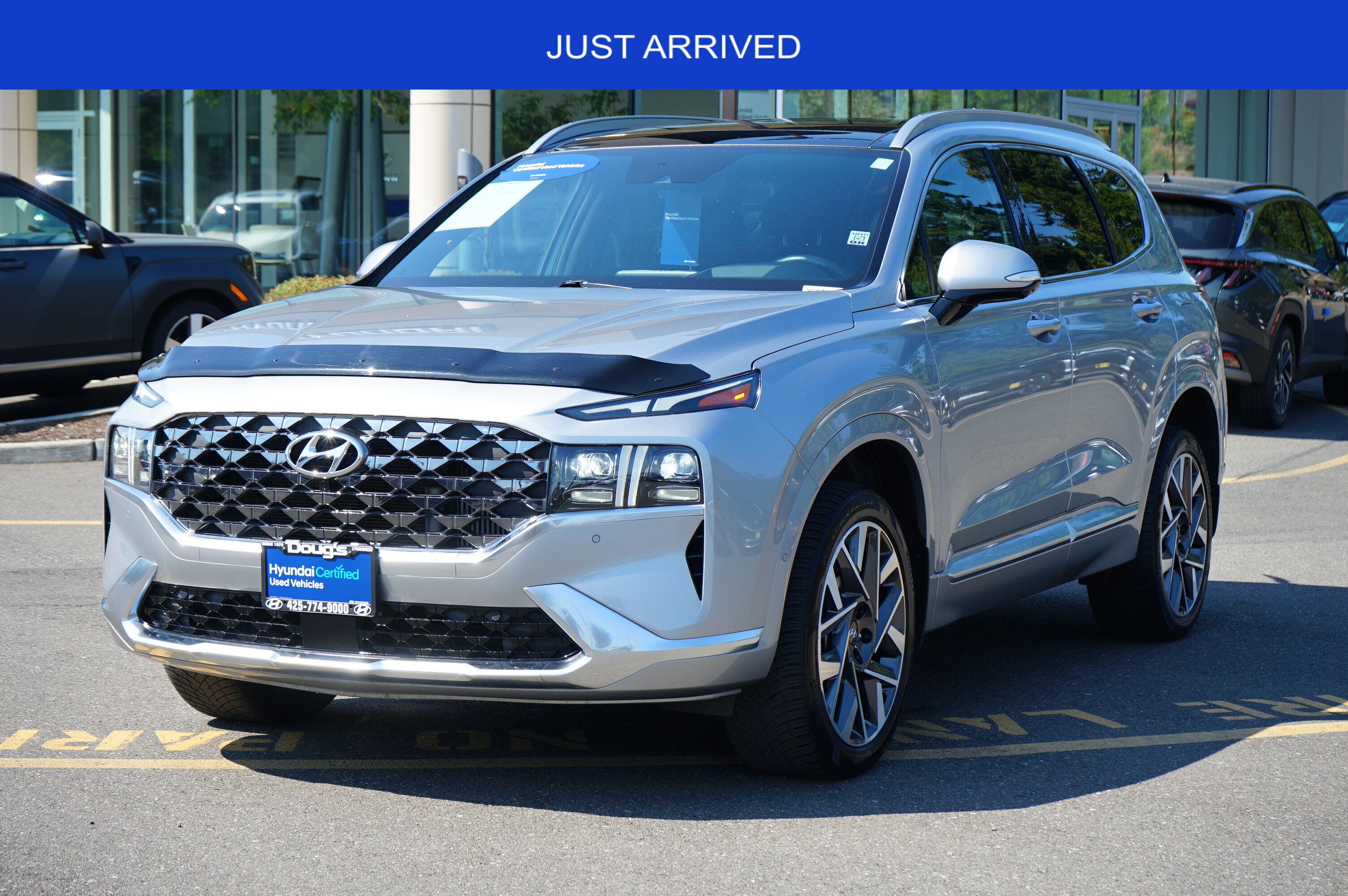 Shimmering Silver Pearl 2023 Hyundai Santa Fe SUV / Crossover All-Wheel Drive Automatic