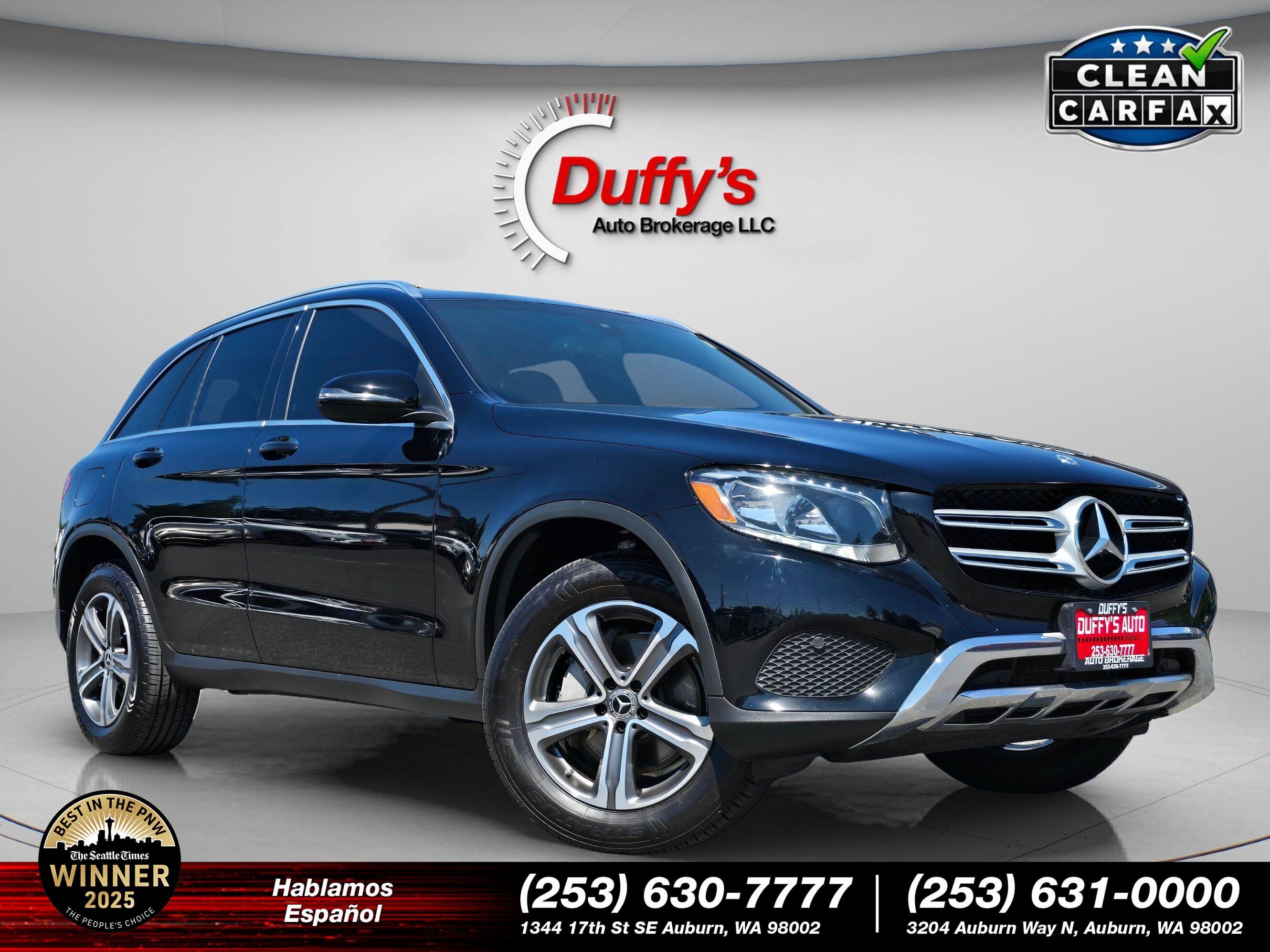 Black 2019 Mercedes-Benz GLC SUV / Crossover All-Wheel Drive 9-Speed Automatic