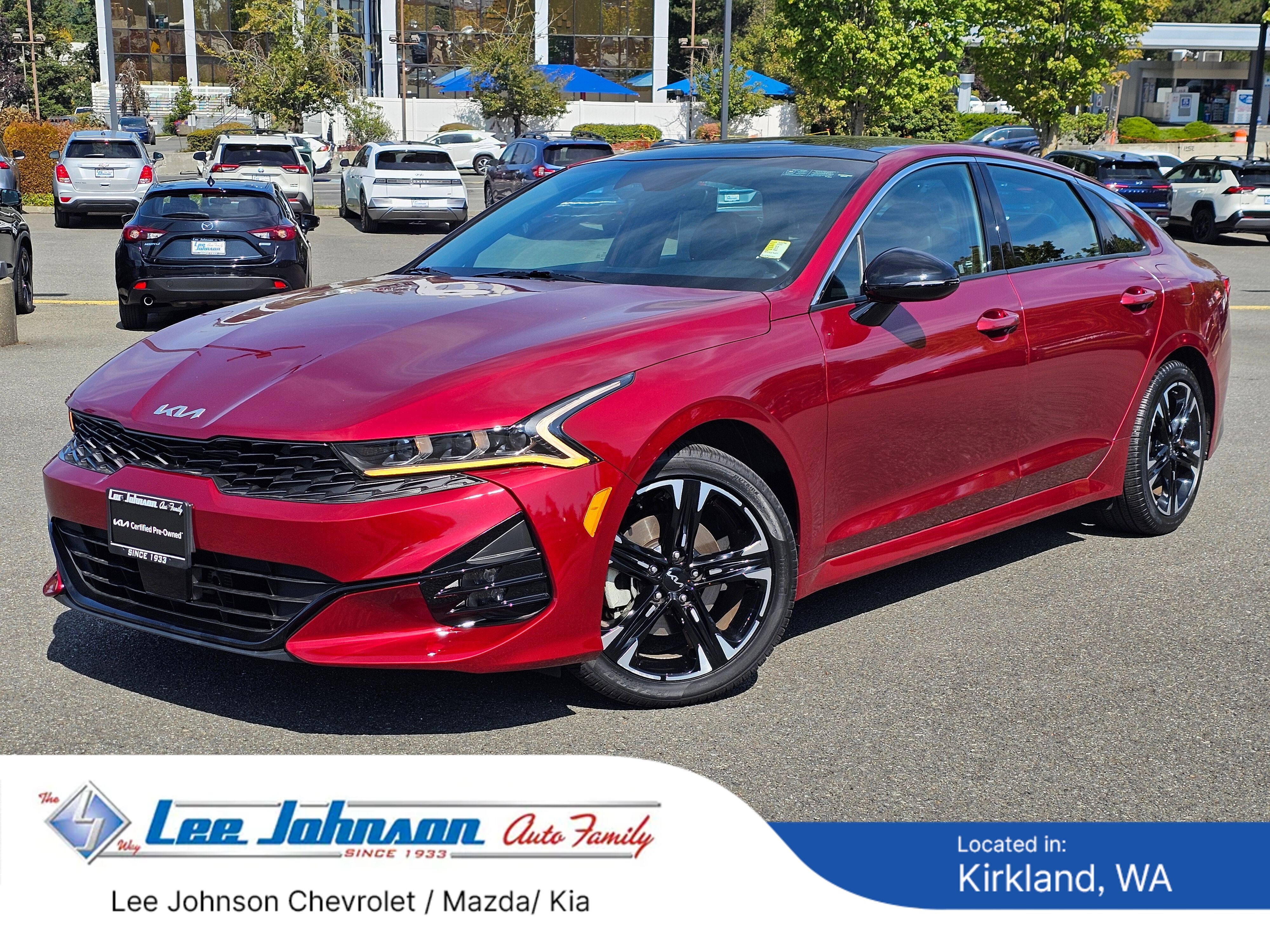 Passion Red 2024 Kia K5 Sedan Front-Wheel Drive 8-Speed Automatic