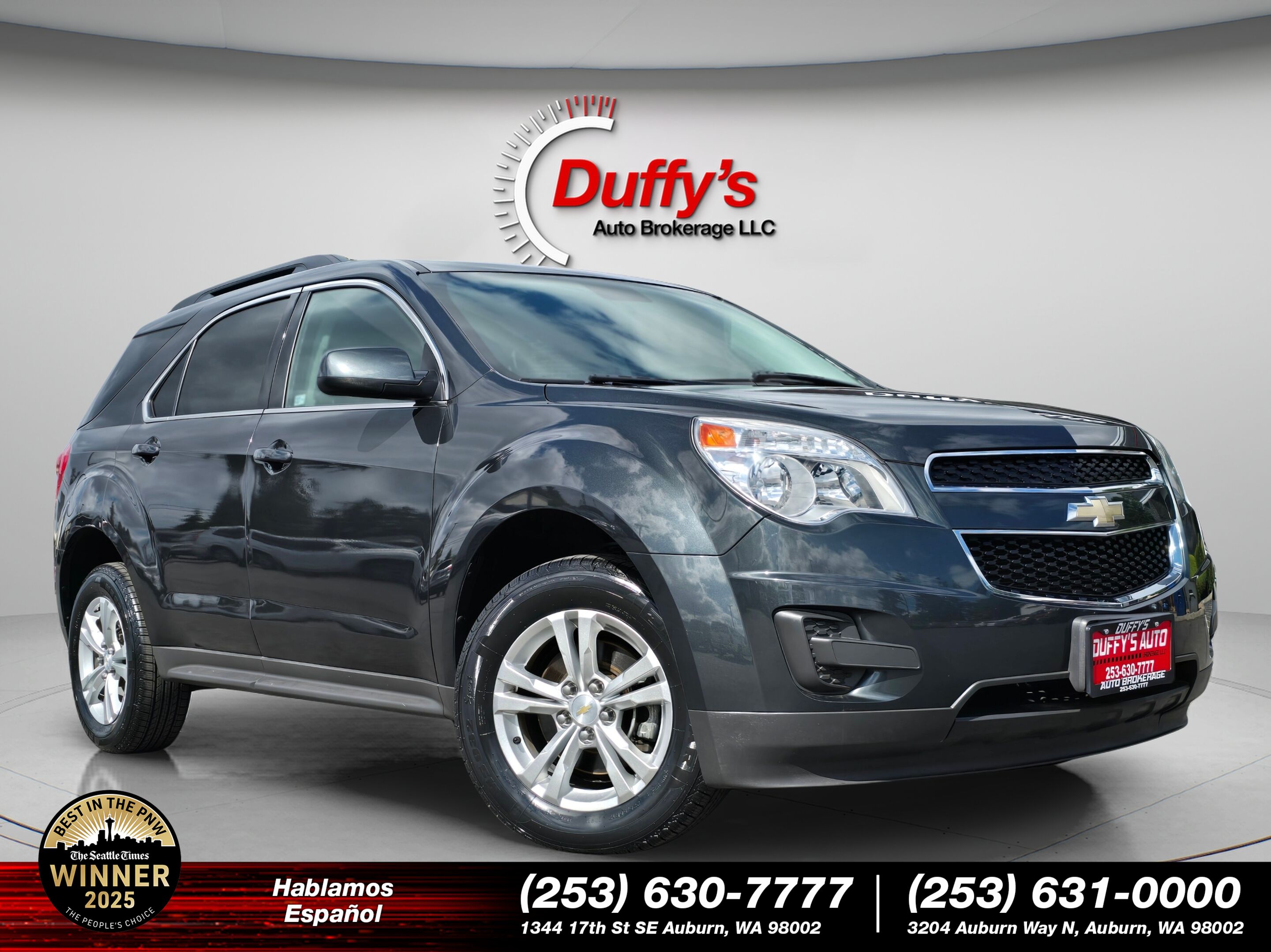 Ashen Gray Metallic 2013 Chevrolet Equinox SUV / Crossover All-Wheel Drive 6-Speed Automatic Overdrive