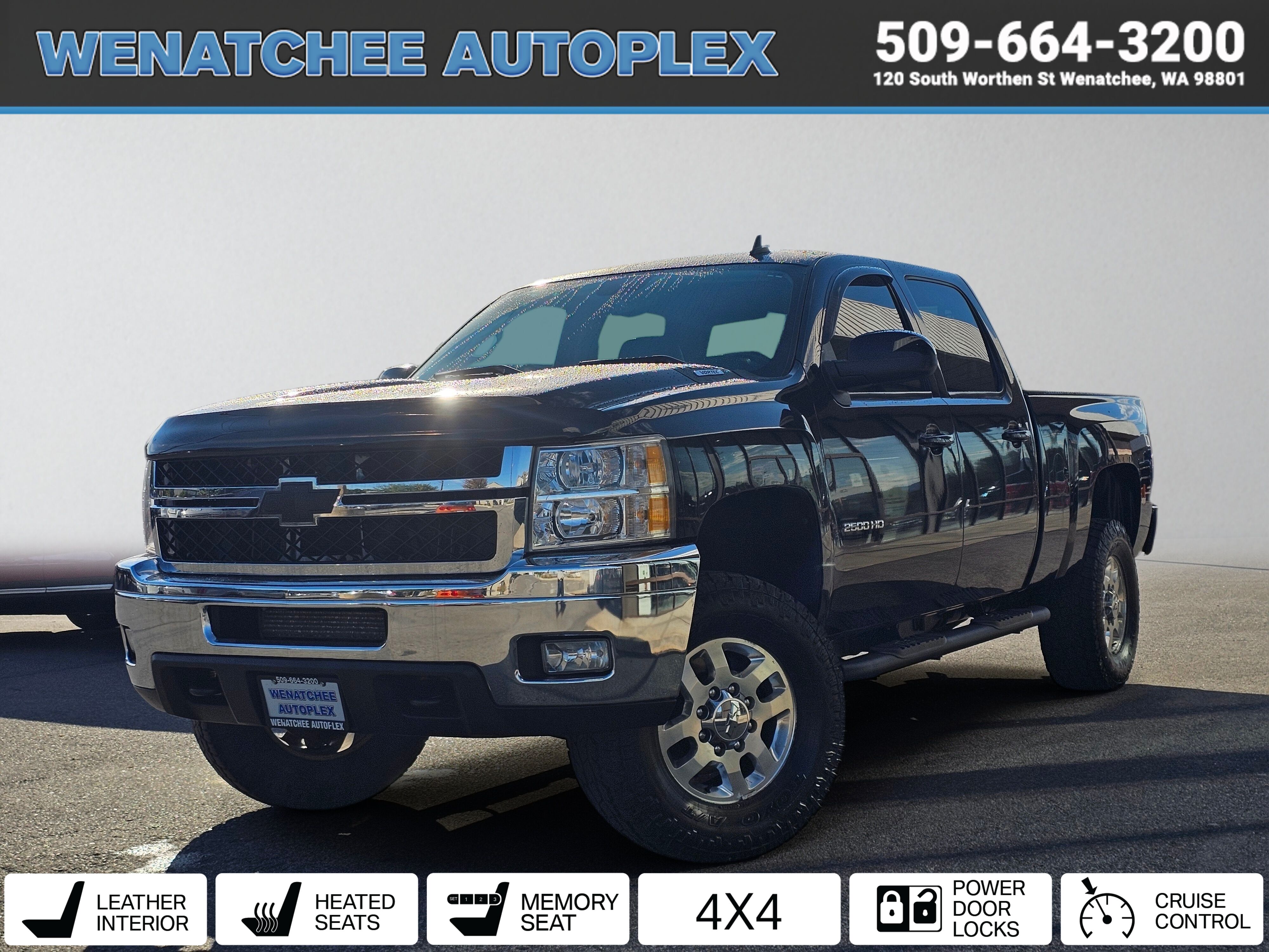 Black 2012 Chevrolet Silverado 2500HD Pickup Truck Four-Wheel Drive 6-Speed Automatic