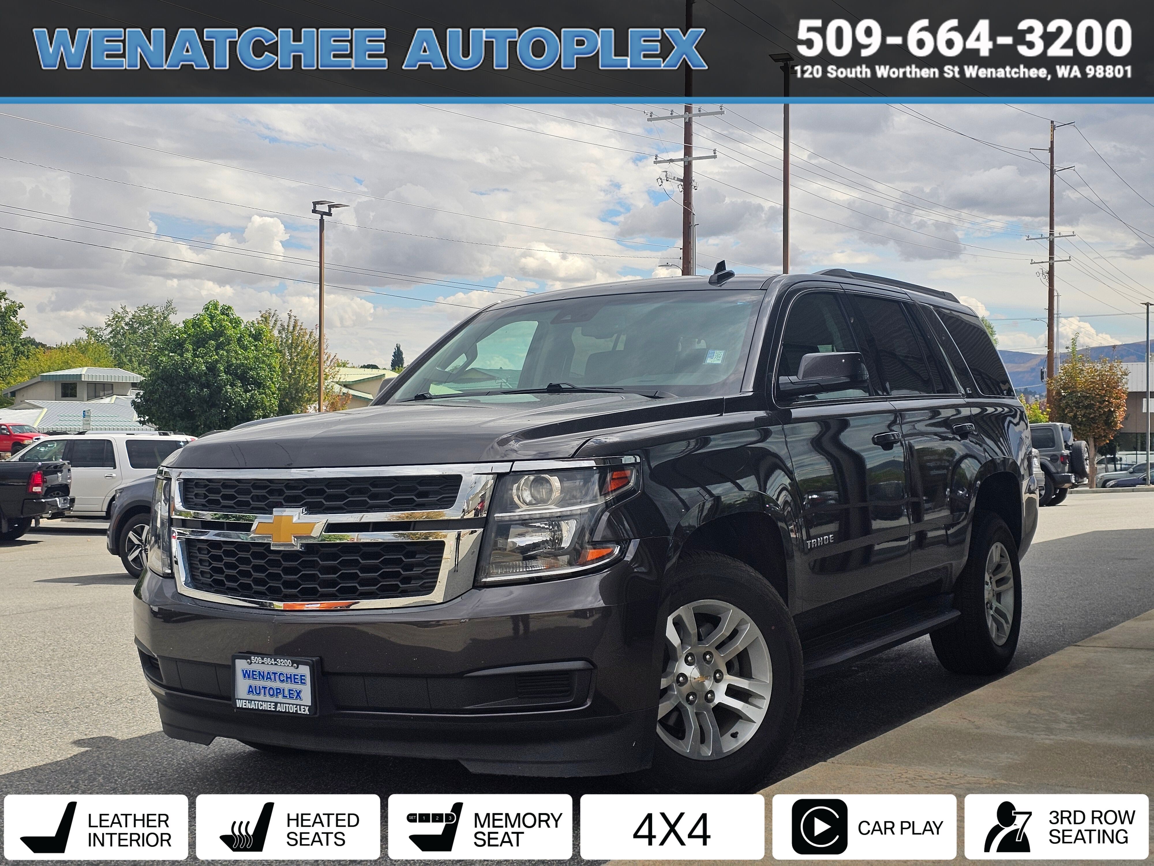 Gray 2017 Chevrolet Tahoe SUV / Crossover Four-Wheel Drive 6-Speed Automatic