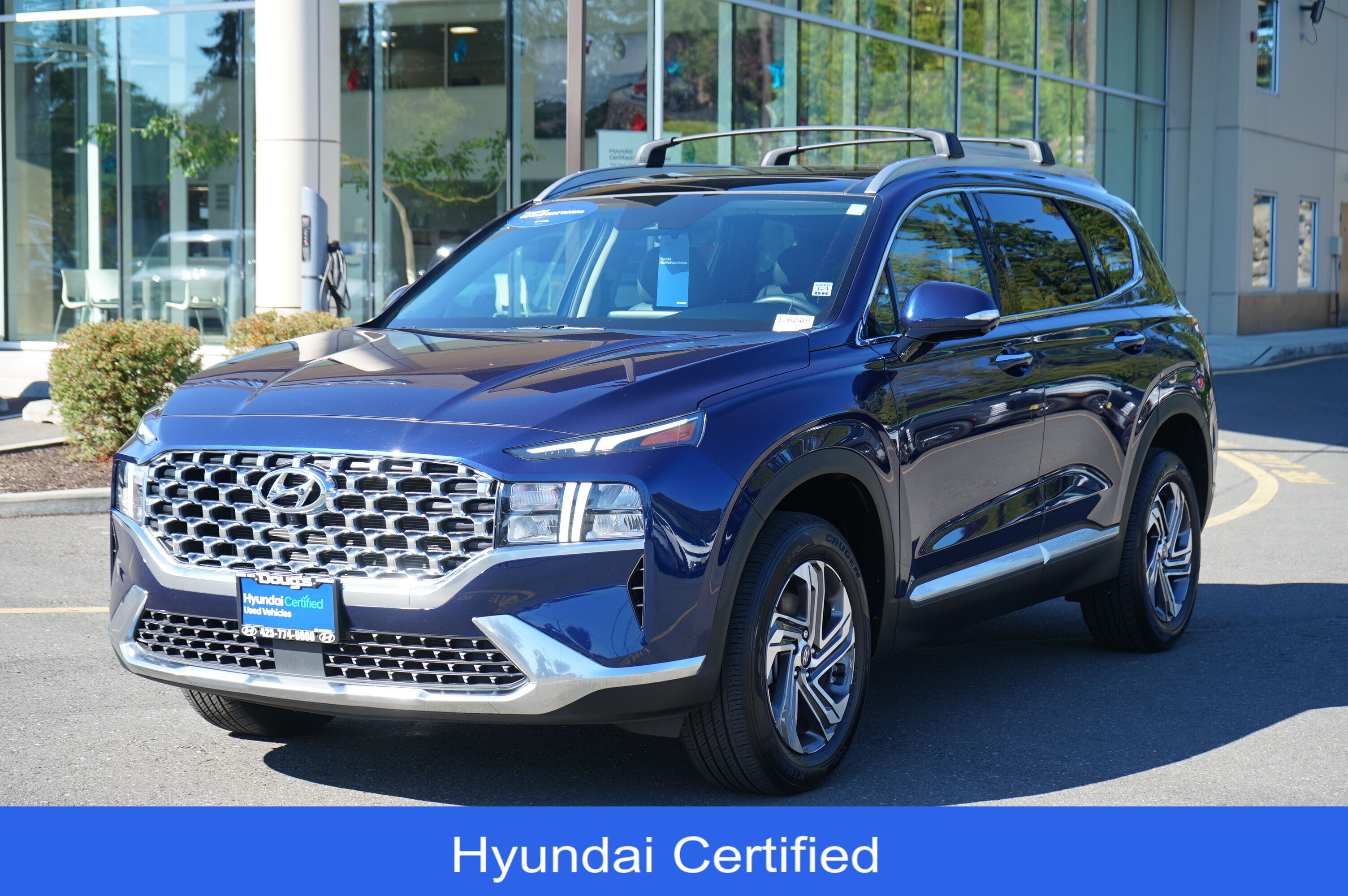 Stormy Blue 2023 Hyundai Santa Fe SUV / Crossover All-Wheel Drive 8-Speed Automatic