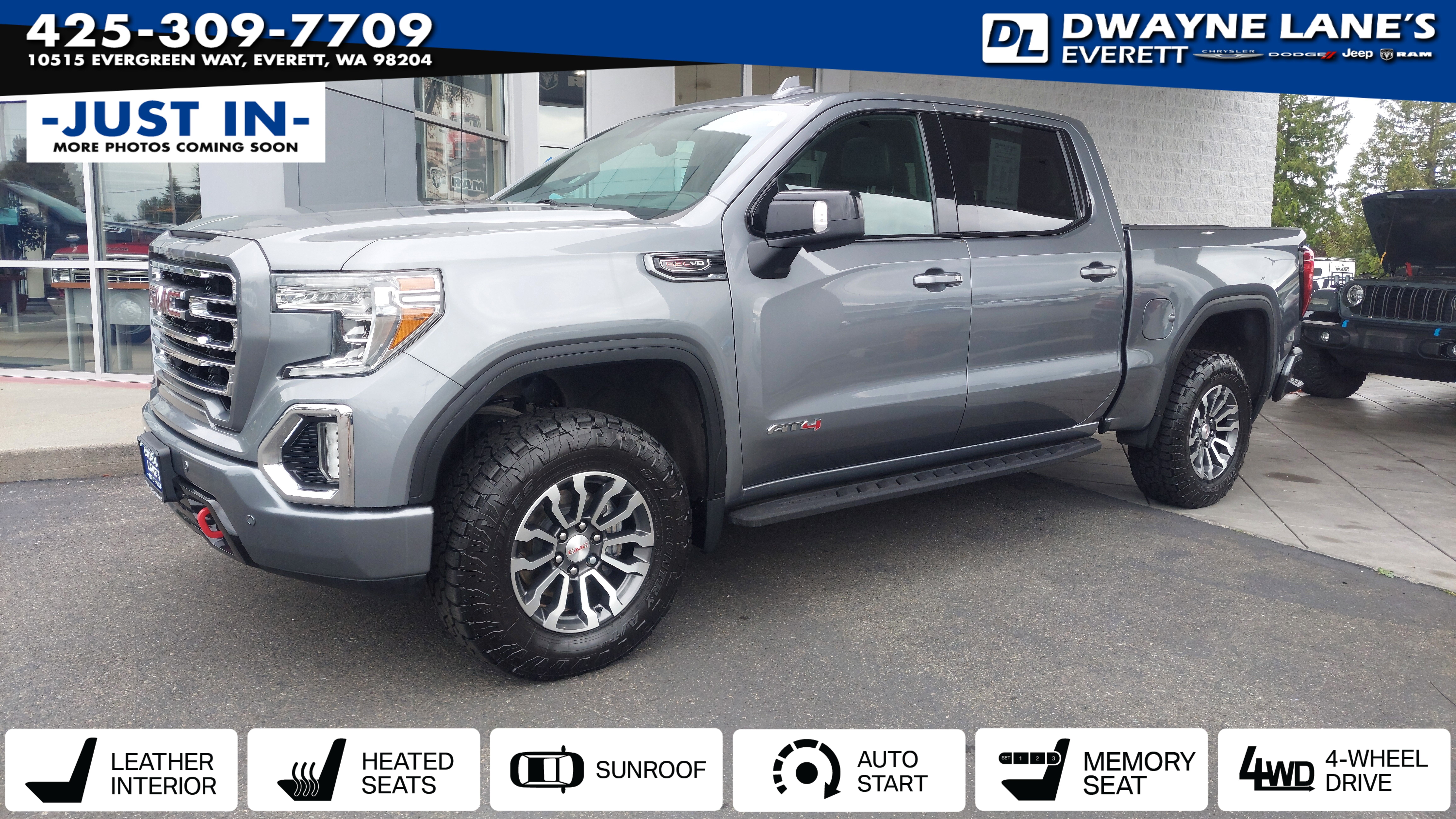 Gray (Satin Steel Metallic) 2022 GMC Sierra 1500 Limited Pickup Truck Four-Wheel Drive Automatic