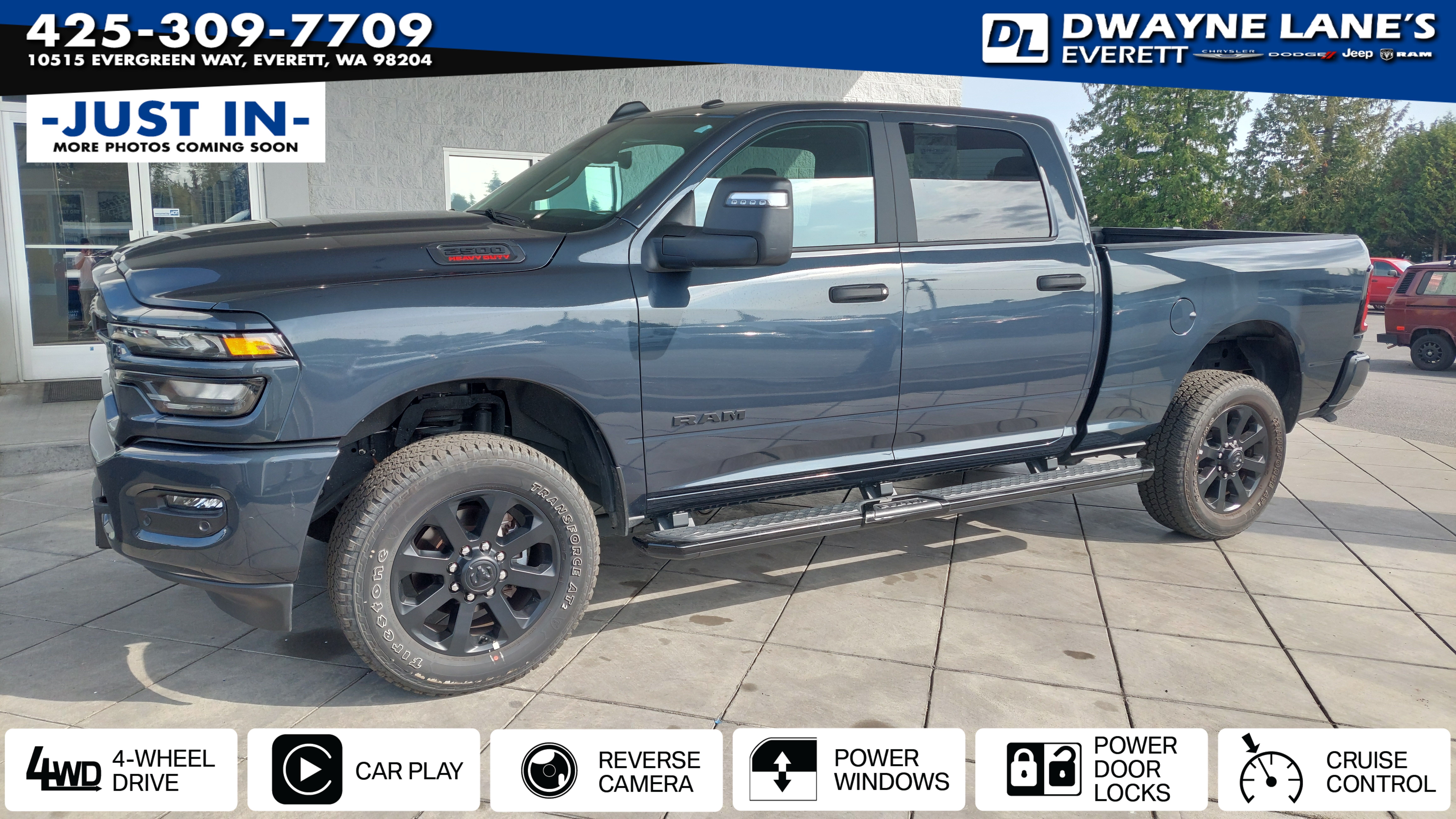 Forged Blue Metallic 2026 RAM 2500 Pickup Truck Four-Wheel Drive 8-Speed Automatic