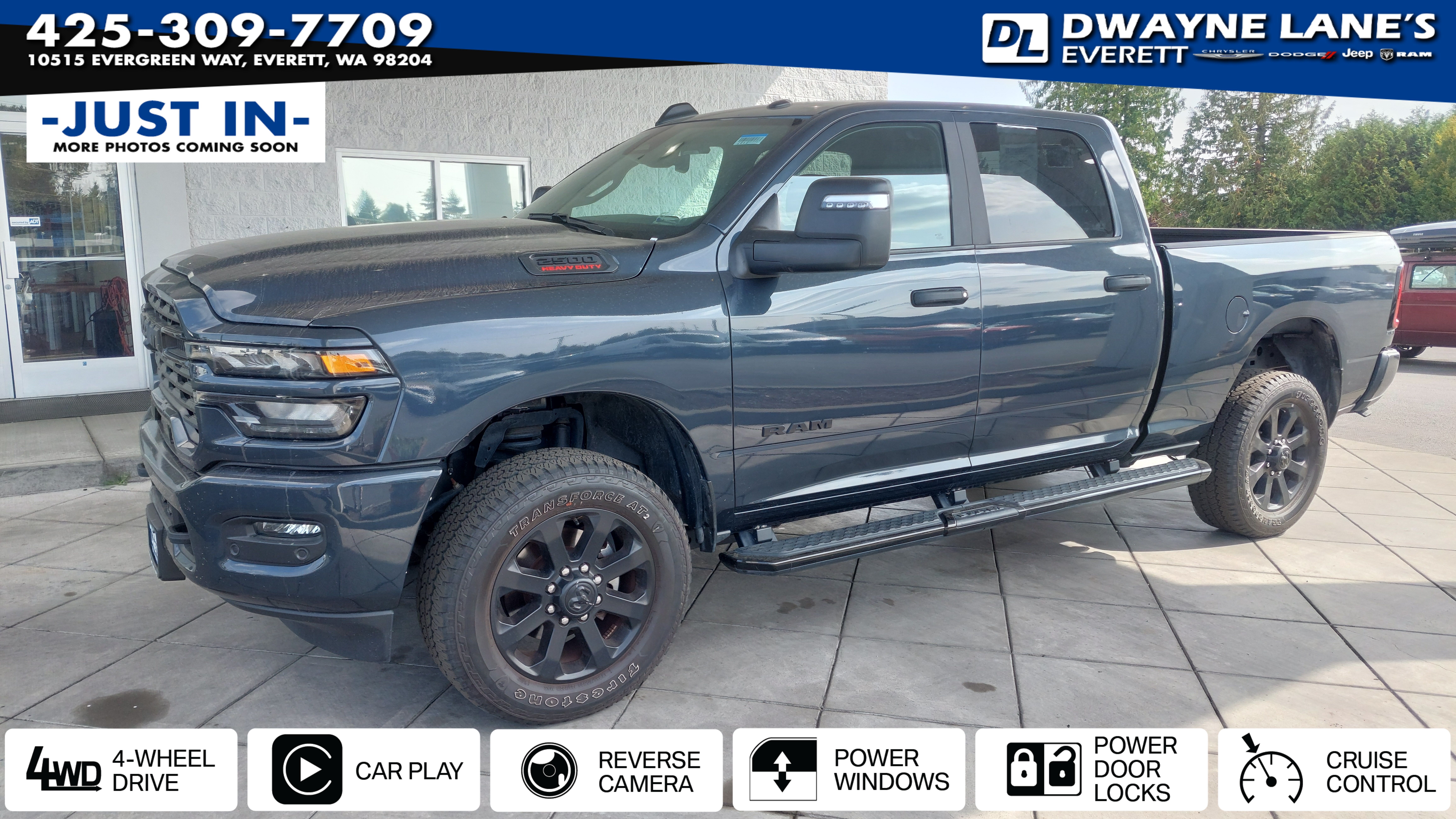 Forged Blue Metallic 2025 RAM 2500 Pickup Truck Four-Wheel Drive 8-Speed Automatic