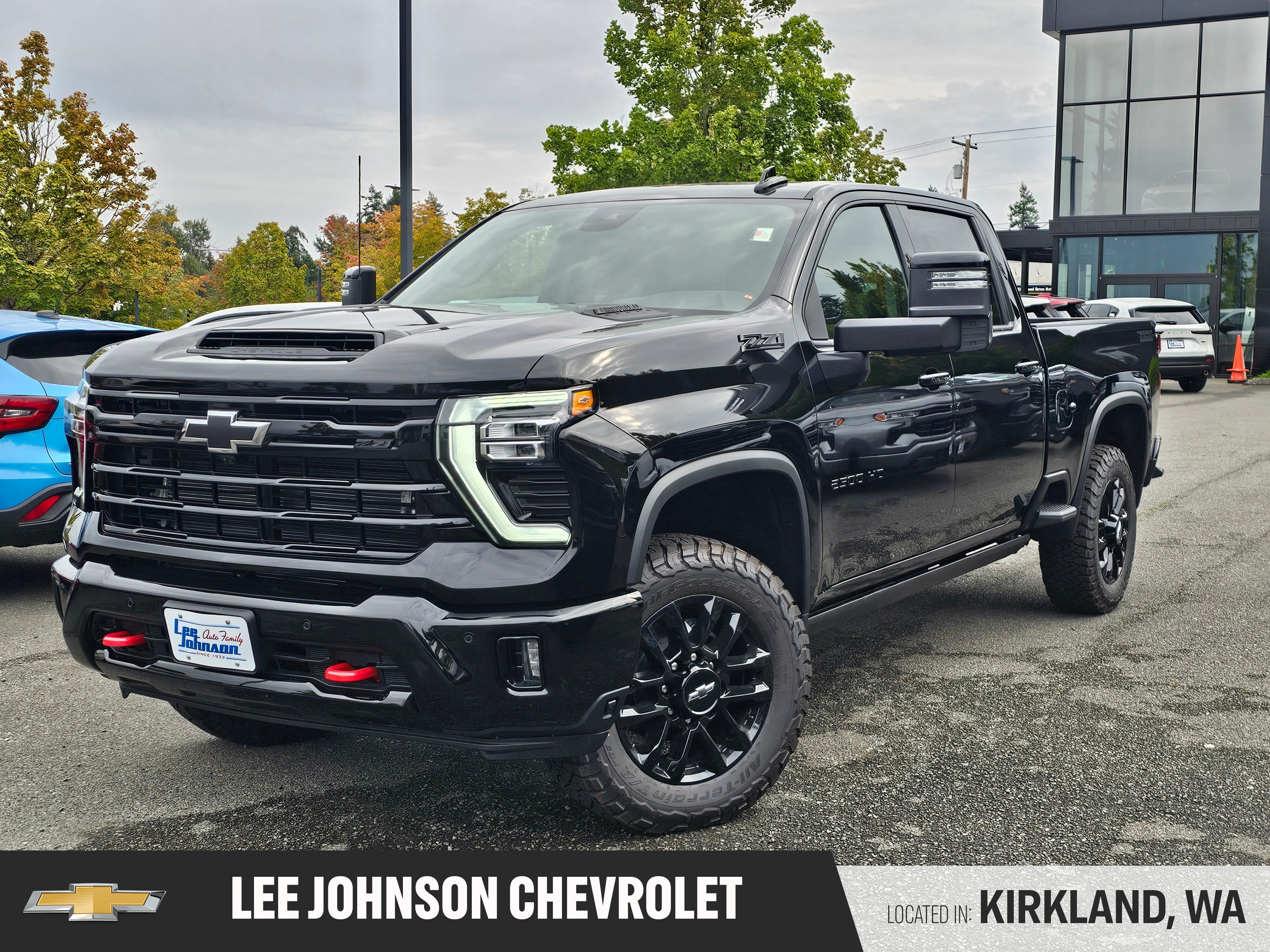 Black 2026 Chevrolet Silverado 2500HD Pickup Truck Four-Wheel Drive Automatic