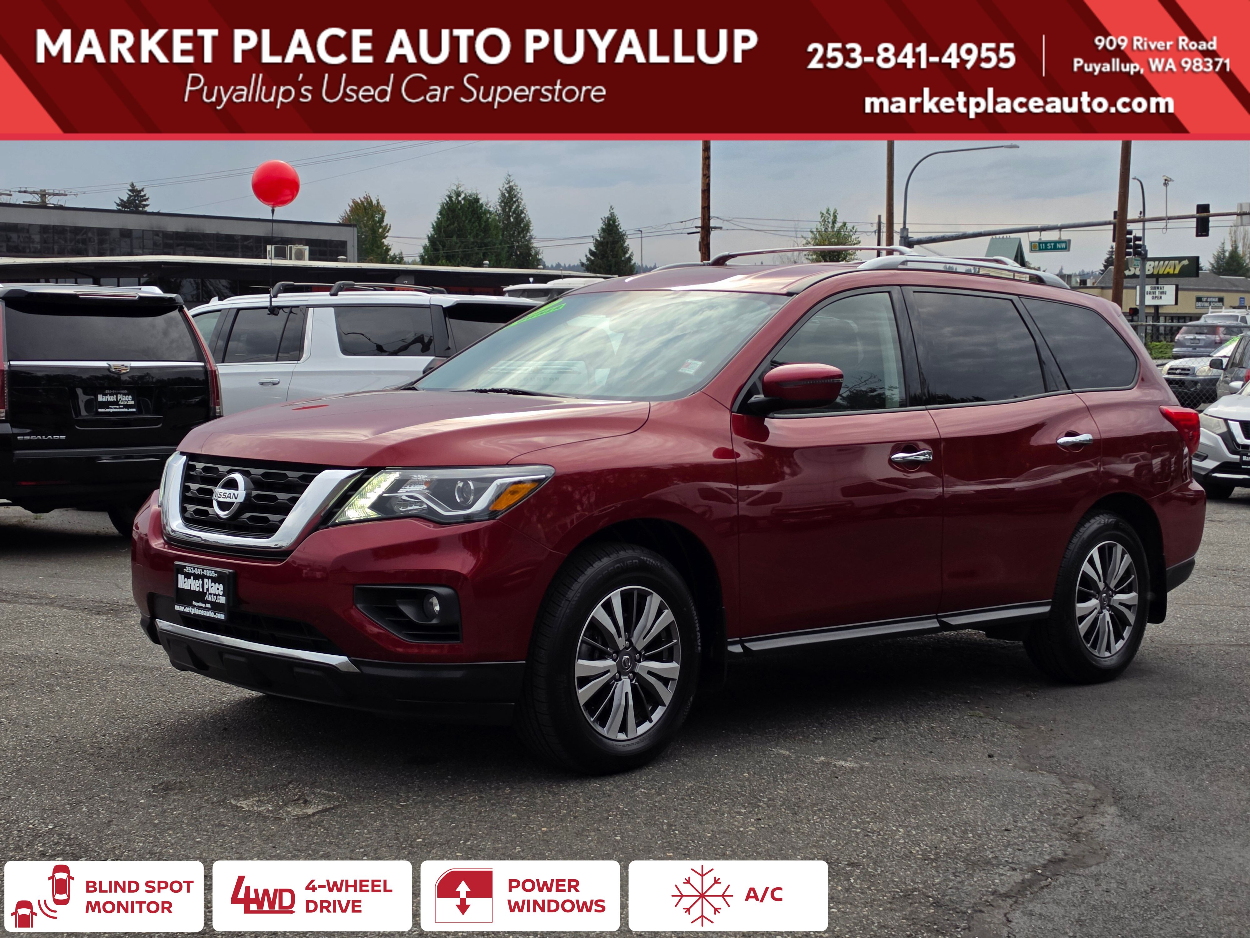 Red (Scarlet Ember Tintcoat) 2019 Nissan Pathfinder SUV / Crossover Four-Wheel Drive Continuously Variable Transmission