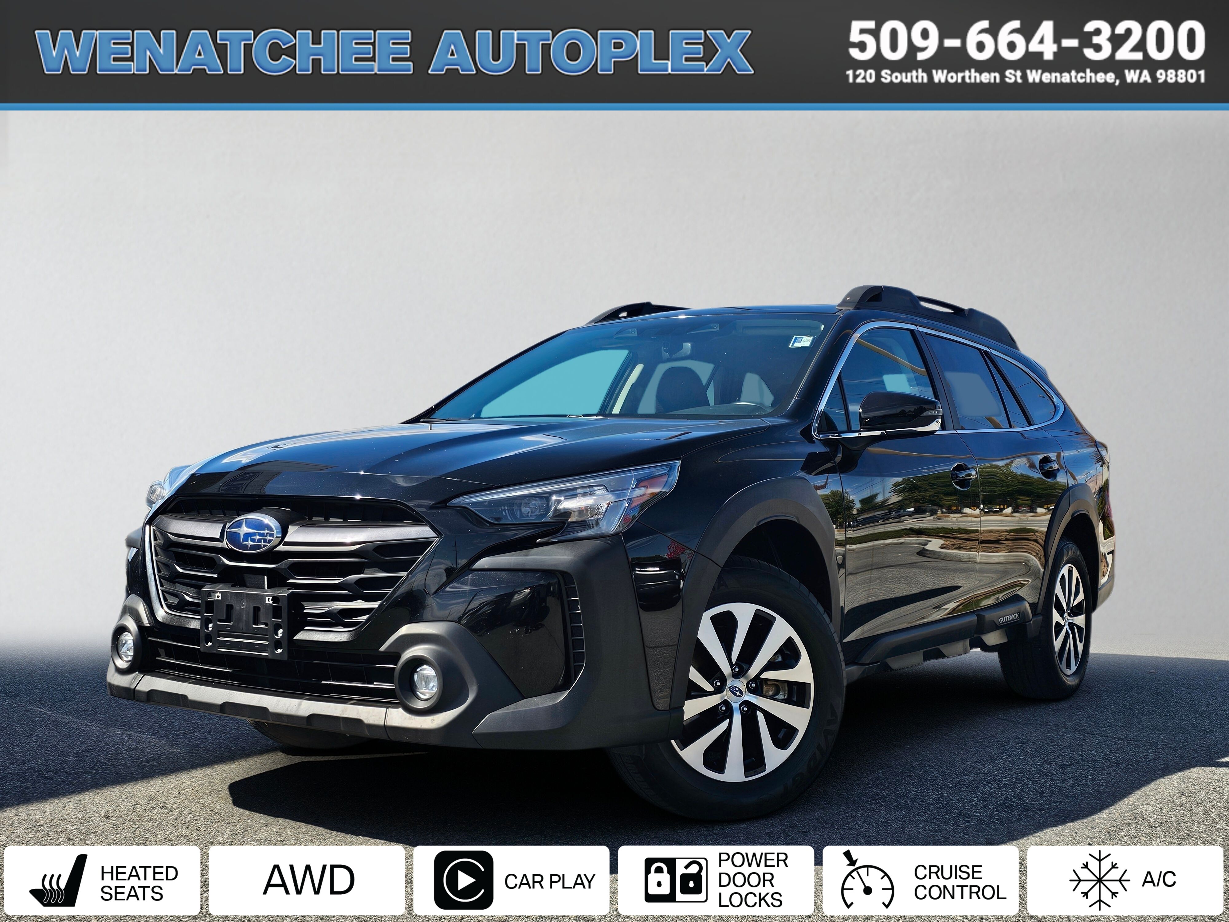 Black 2024 Subaru Outback SUV / Crossover All-Wheel Drive 8-Speed CVT