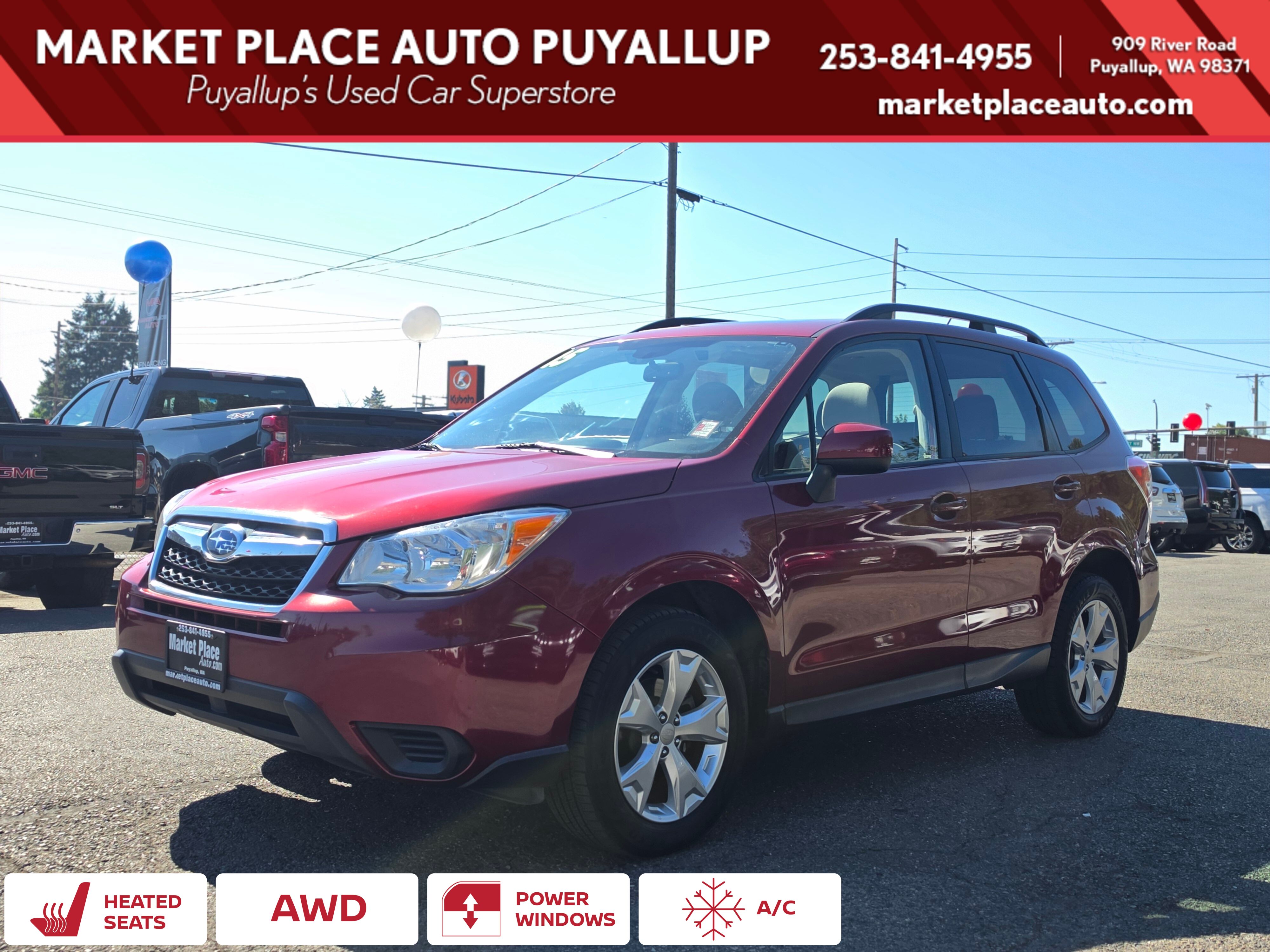 Venetian Red Pearl 2015 Subaru Forester SUV / Crossover All-Wheel Drive Continuously Variable Transmission