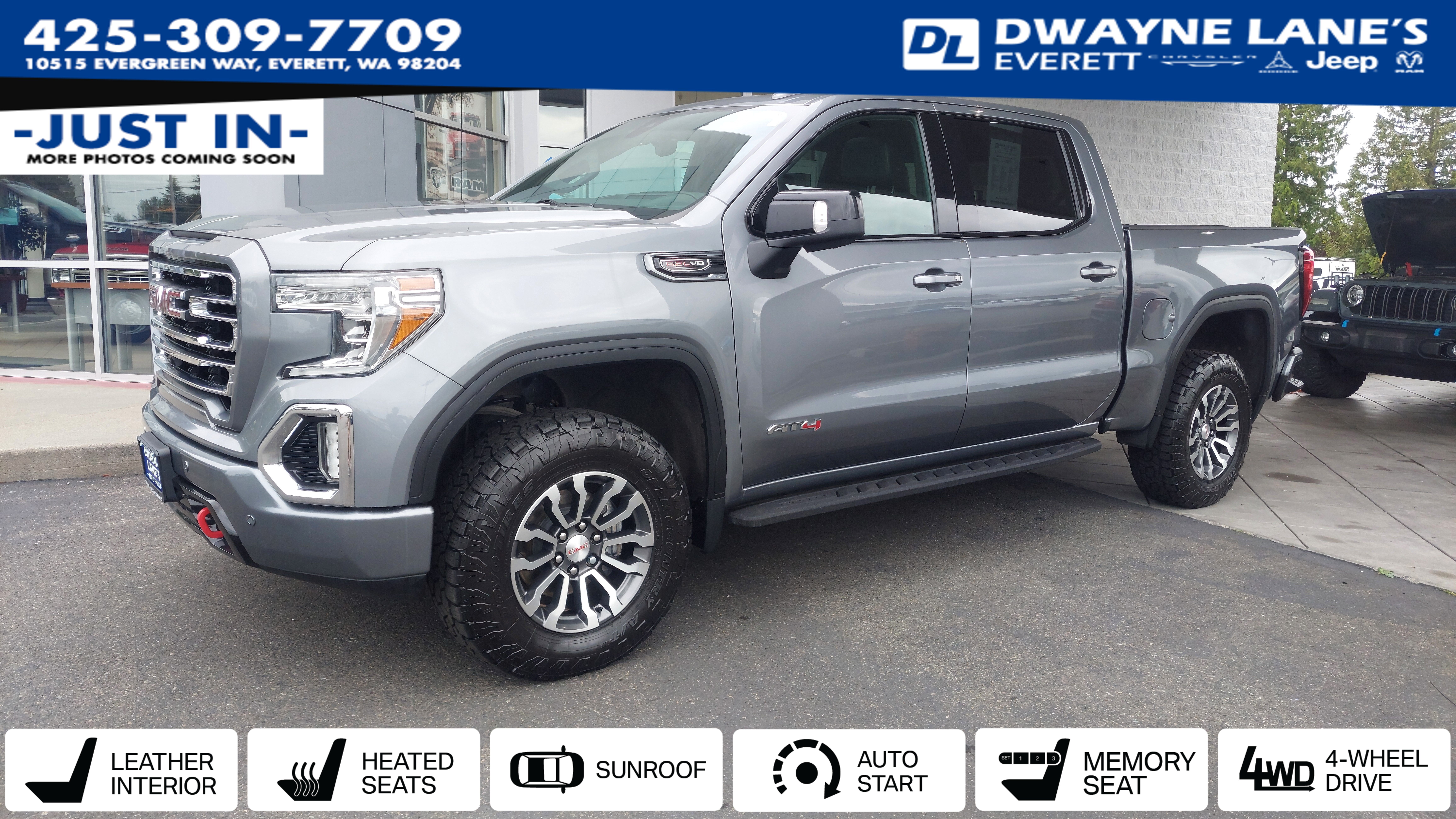 Gray (Satin Steel Metallic) 2022 GMC Sierra 1500 Limited Pickup Truck Four-Wheel Drive Automatic
