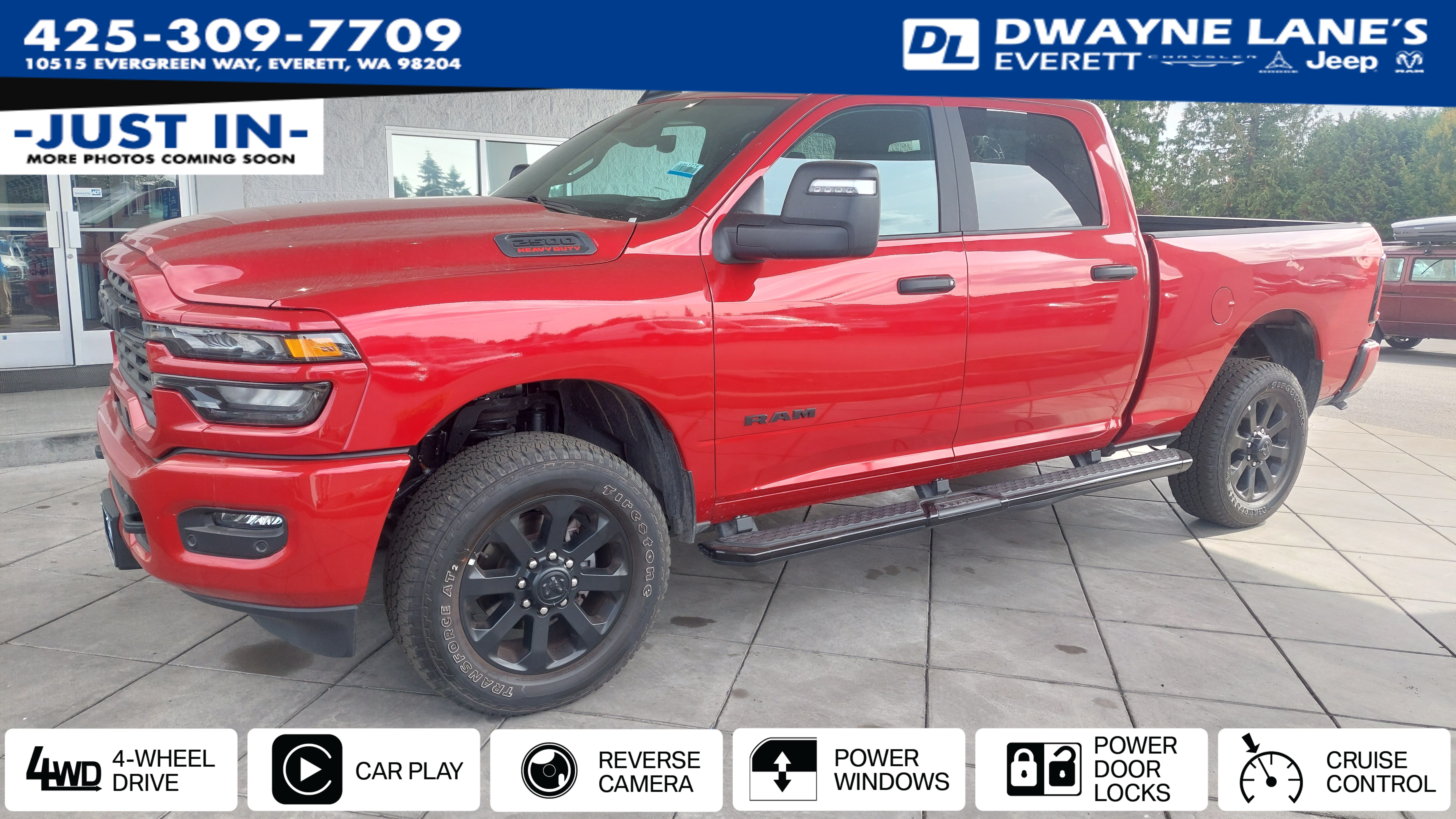 Molten Red Pearlcoat 2026 RAM 2500 Pickup Truck Four-Wheel Drive 8-Speed Automatic