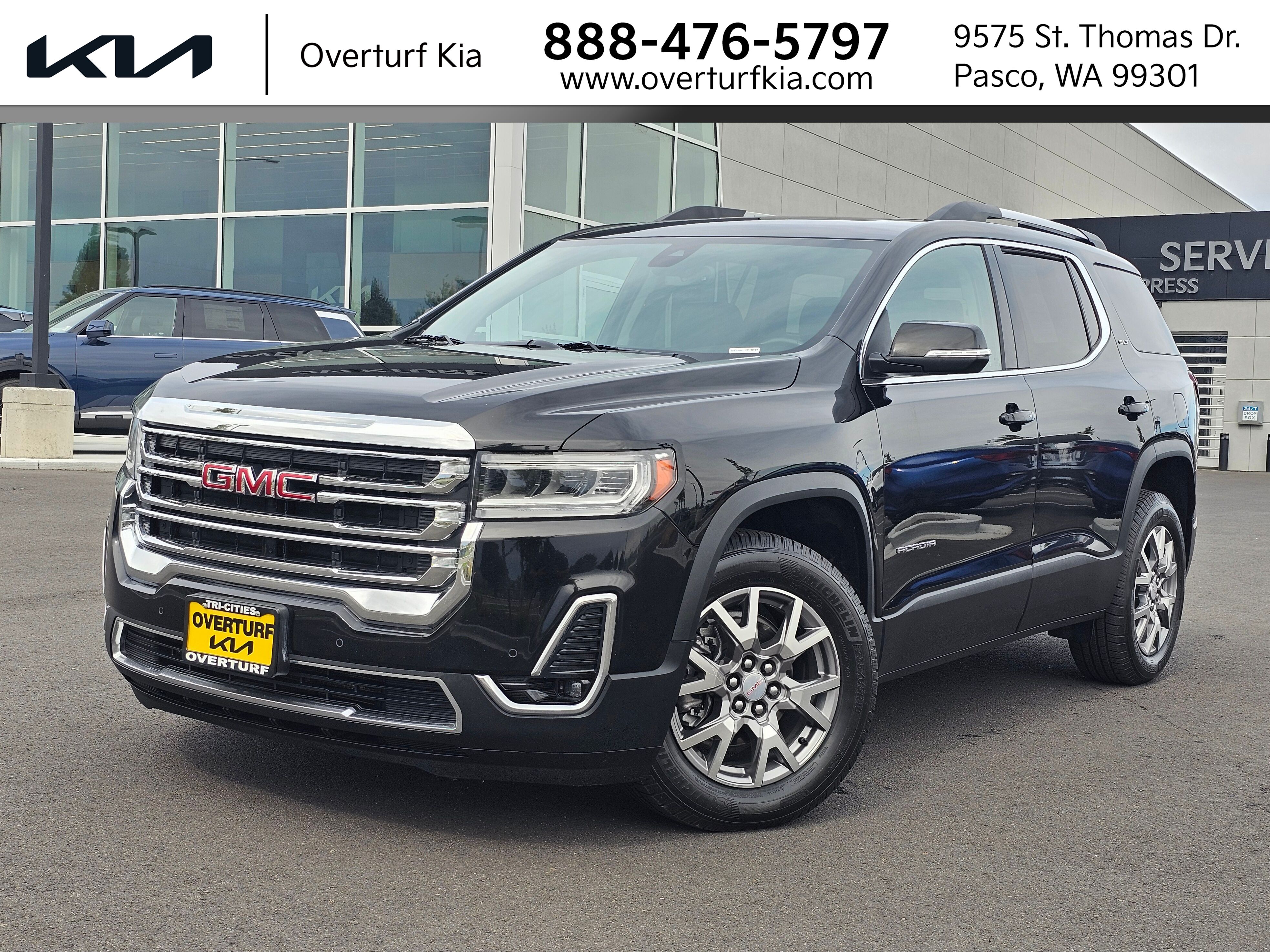 Black (Ebony Twilight Metallic) 2021 GMC Acadia SUV / Crossover Four-Wheel Drive 9-Speed Automatic