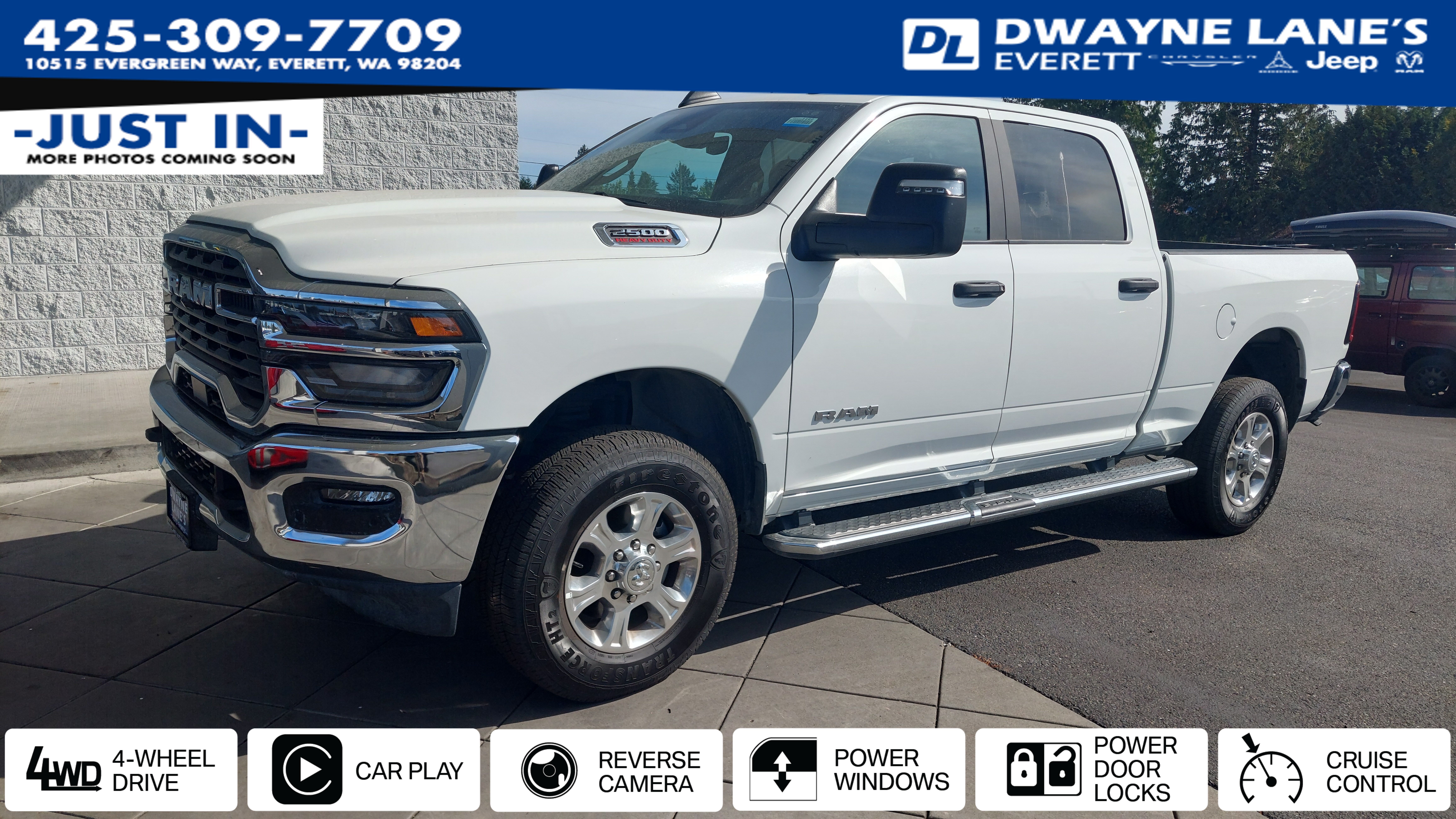 Bright White Clearcoat 2026 RAM 2500 Pickup Truck Four-Wheel Drive 8-Speed Automatic