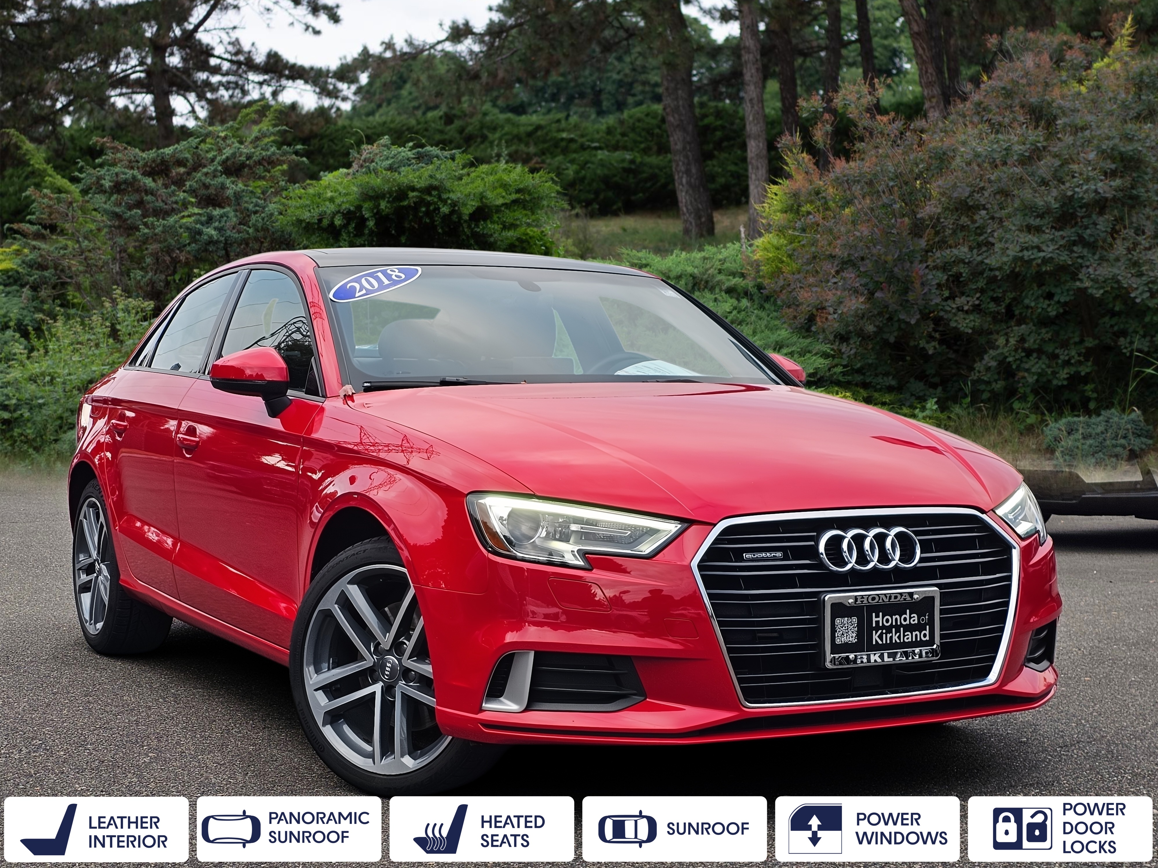 2018 Audi A3 2.0T quattro Premium Sedan AWD
