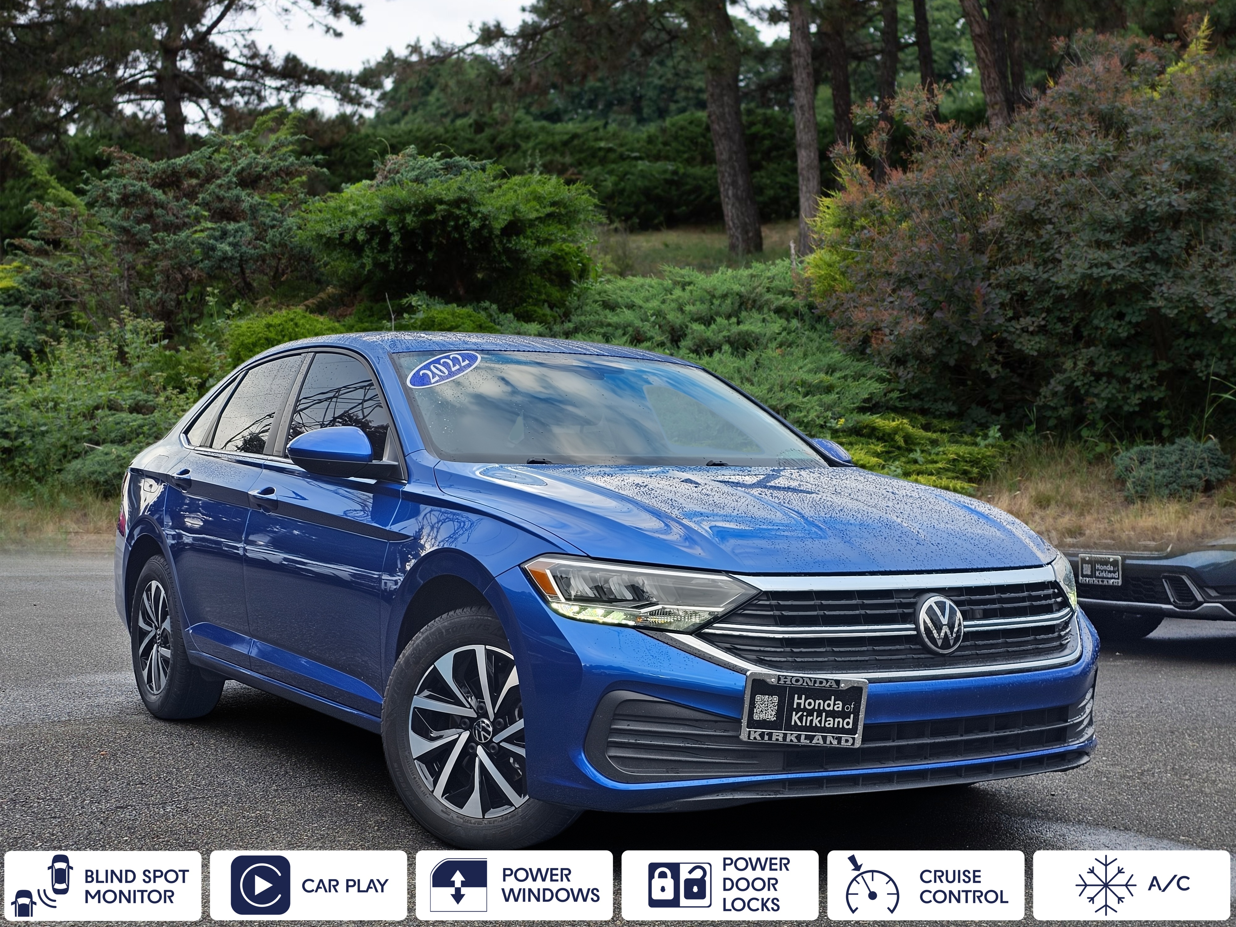Rising Blue Metallic 2022 Volkswagen Jetta Sedan Front-Wheel Drive 8-Speed Automatic