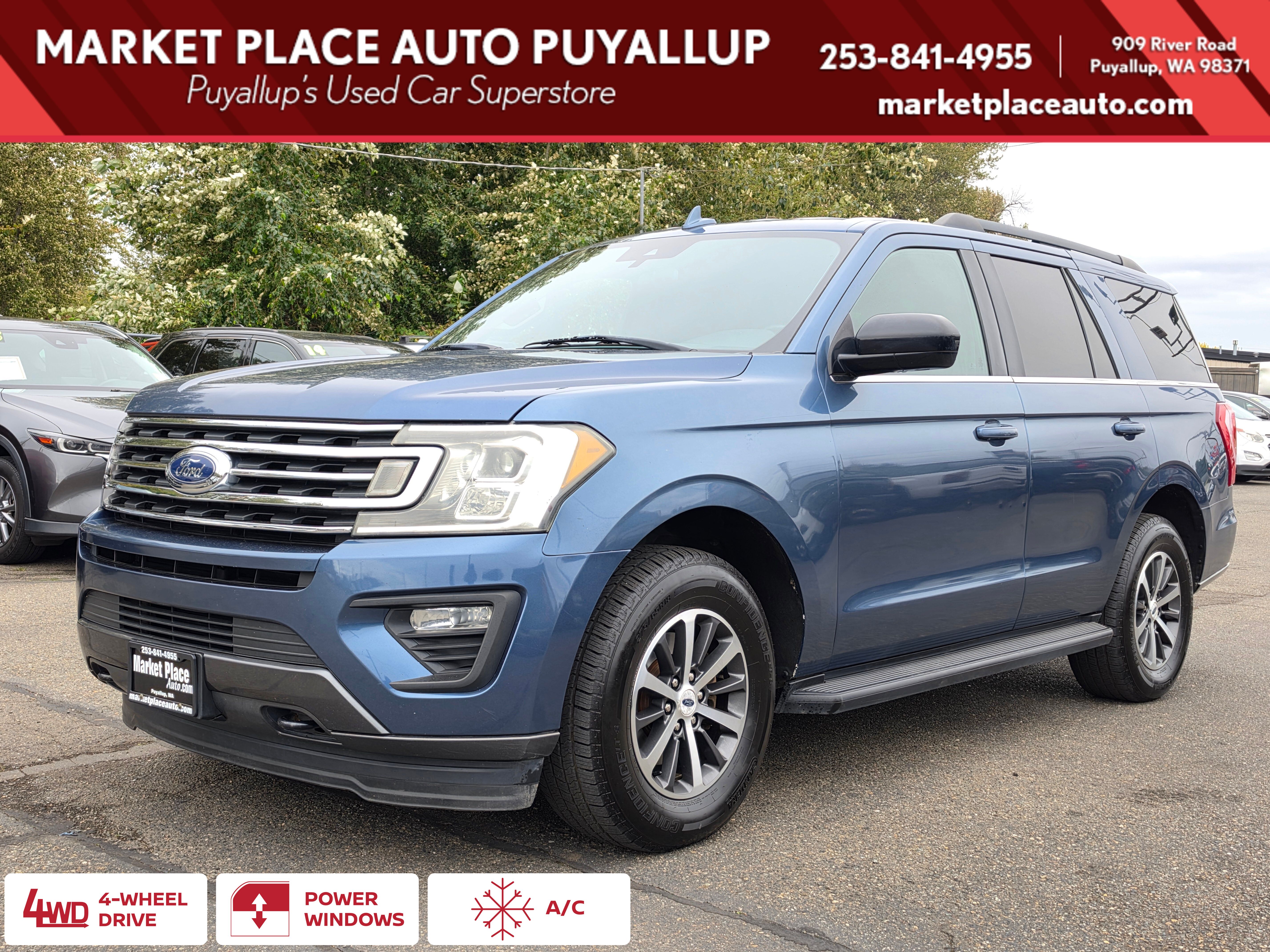 Blue Metallic 2020 Ford Expedition SUV / Crossover Four-Wheel Drive Automatic