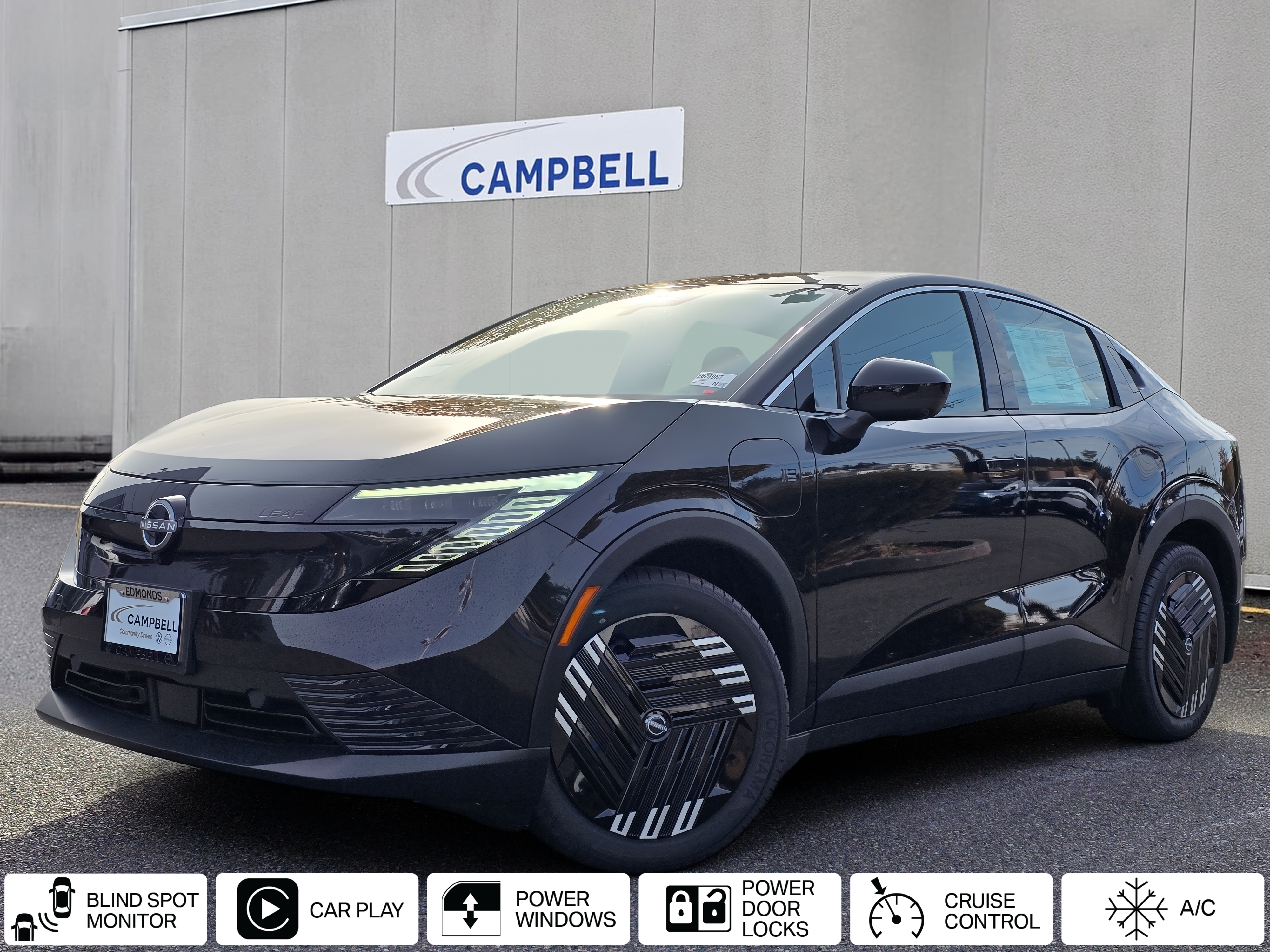 Black Diamond Pearl 2026 Nissan LEAF SUV / Crossover Front-Wheel Drive 1-Speed Dual Clutch