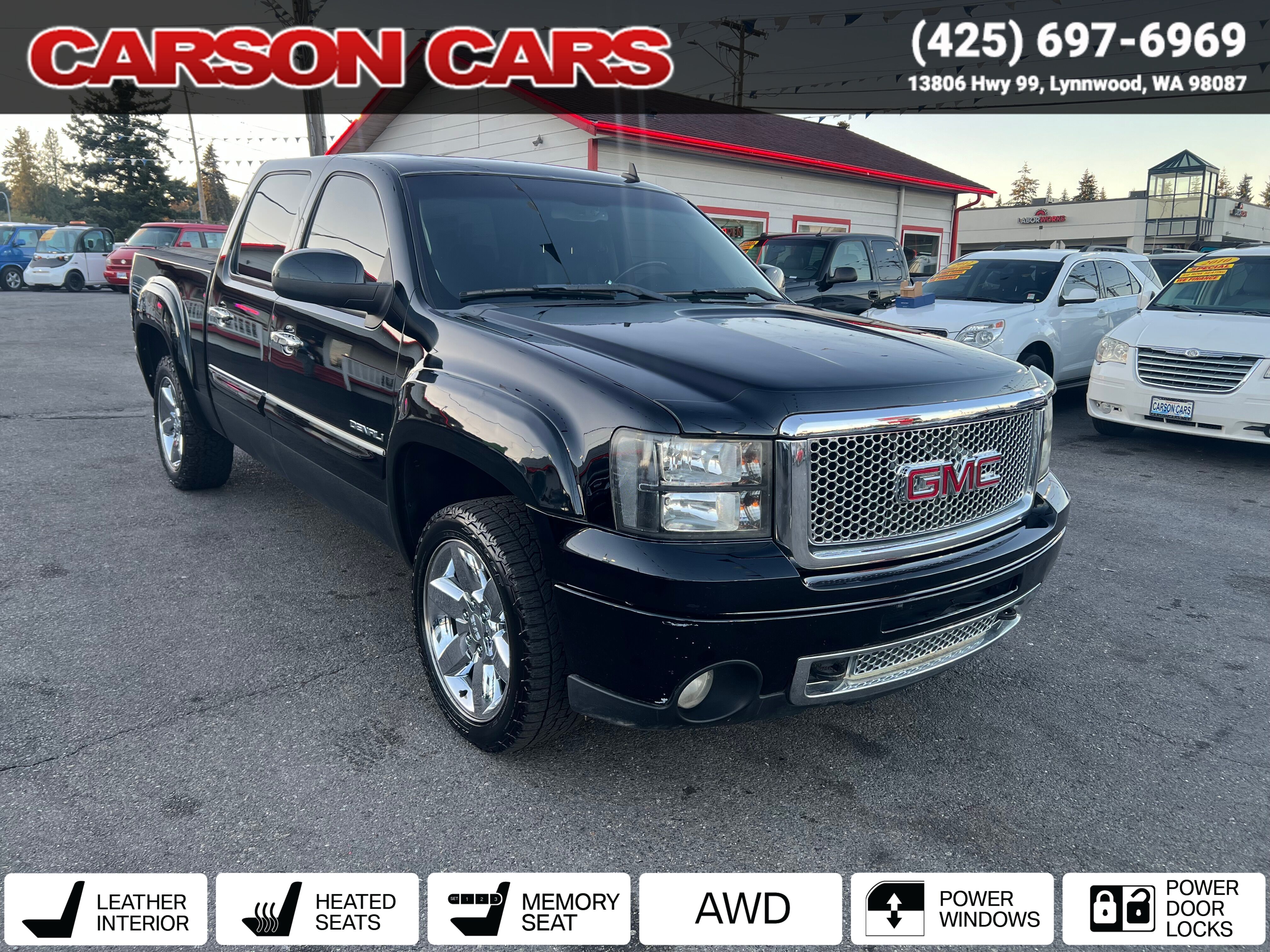 2011  GMC Sierra 1500 4WD for Sale In Lynnwood WA - Everett WA - Seattle WA at Carson Cars Stock 36541 VIN 3GTP2XE25BG128941