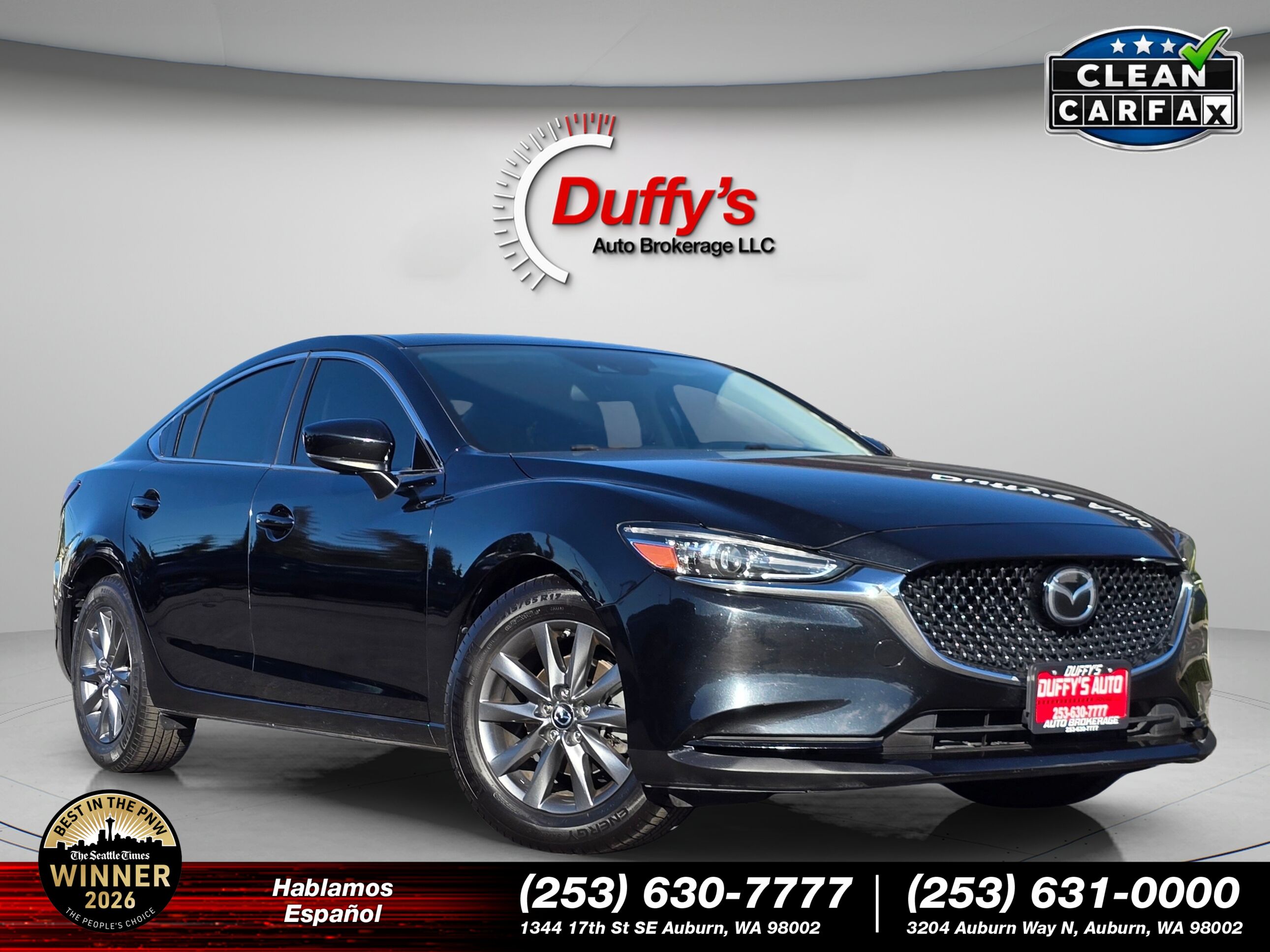 Jet Black Mica 2020 Mazda MAZDA6 Sedan Front-Wheel Drive 6-Speed Automatic