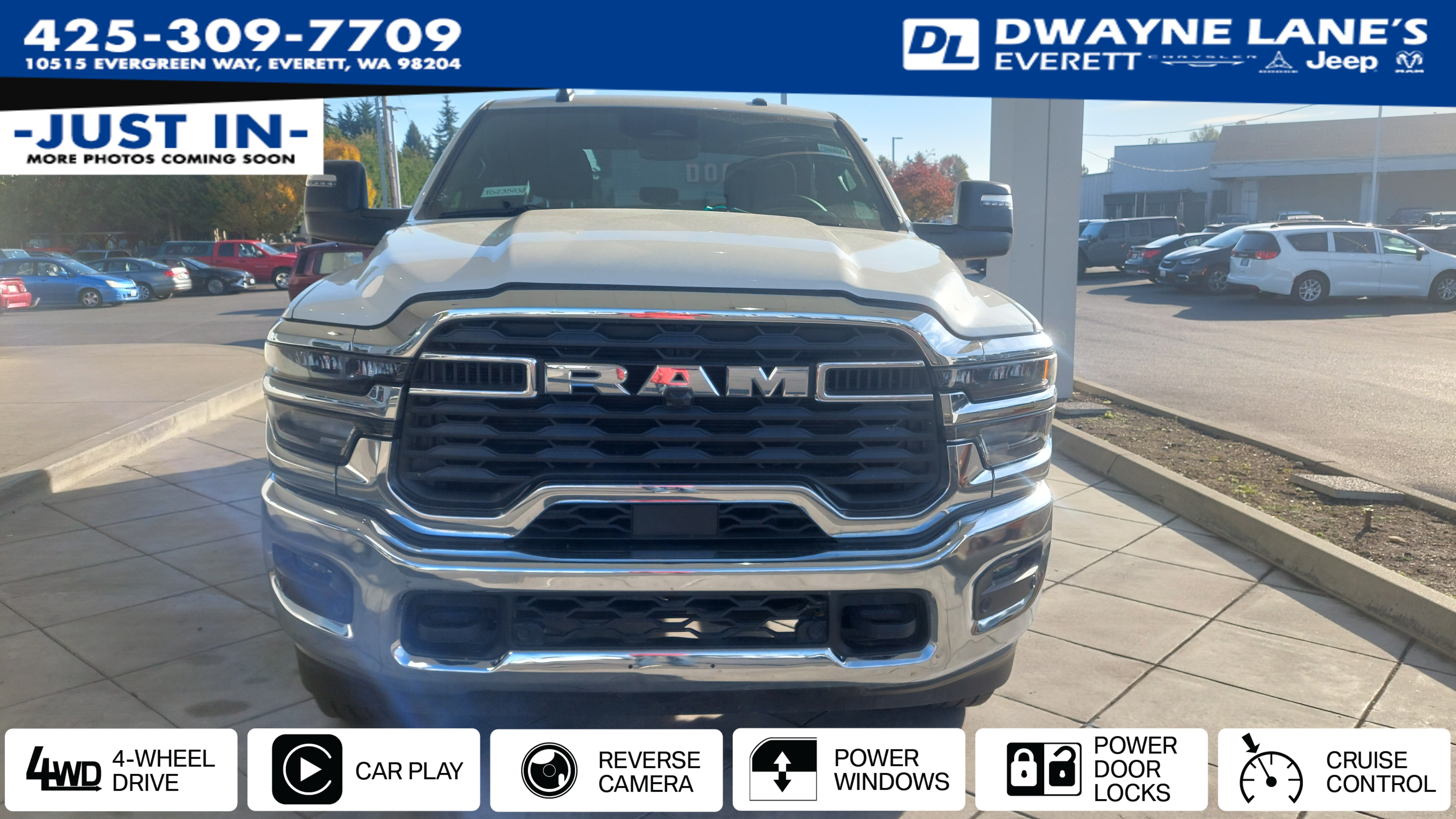 Bright White Clearcoat 2026 RAM 2500 Pickup Truck Four-Wheel Drive 8-Speed Automatic