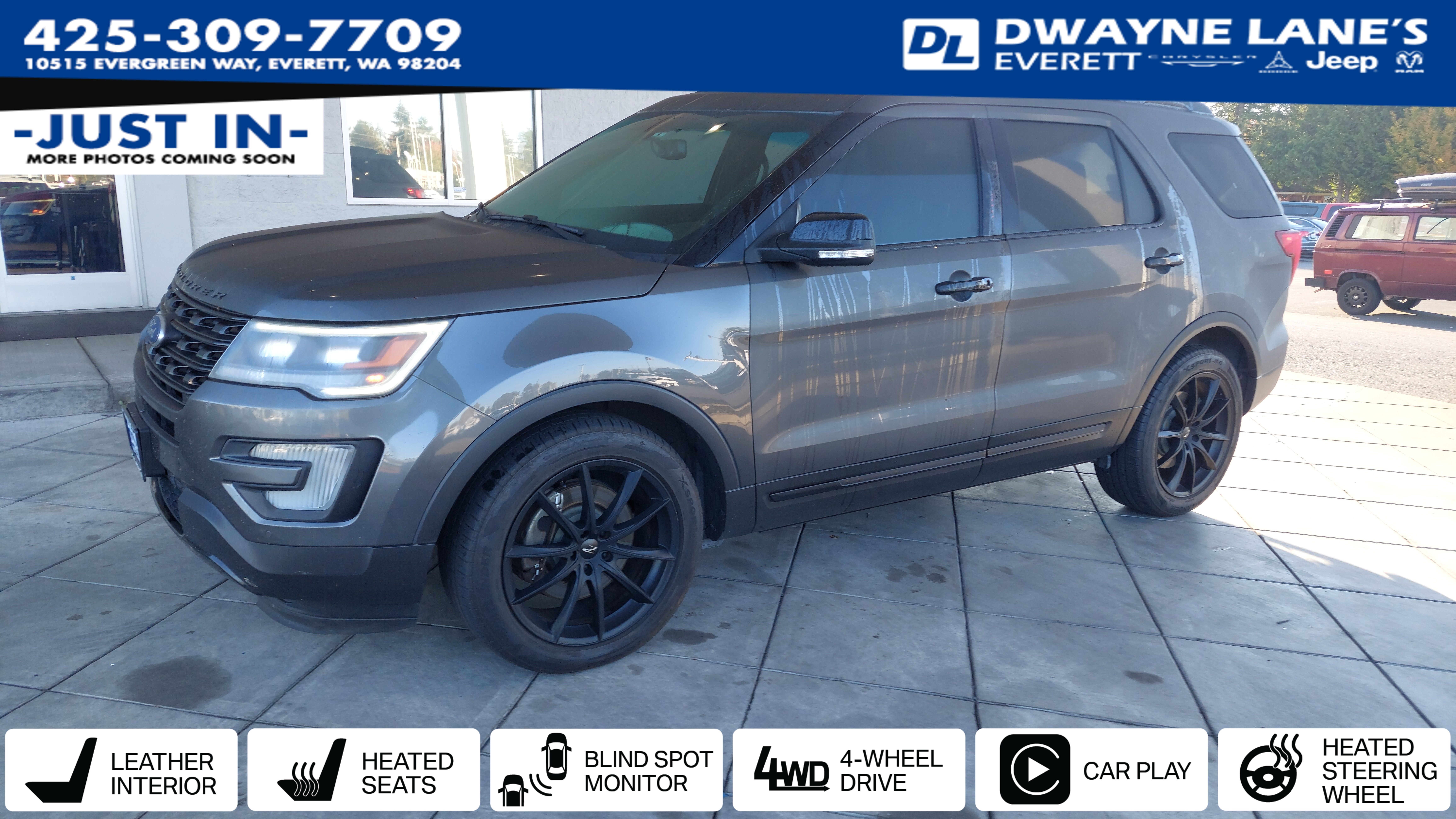Gray (Magnetic) 2017 Ford Explorer SUV / Crossover All-Wheel Drive 6-Speed Automatic