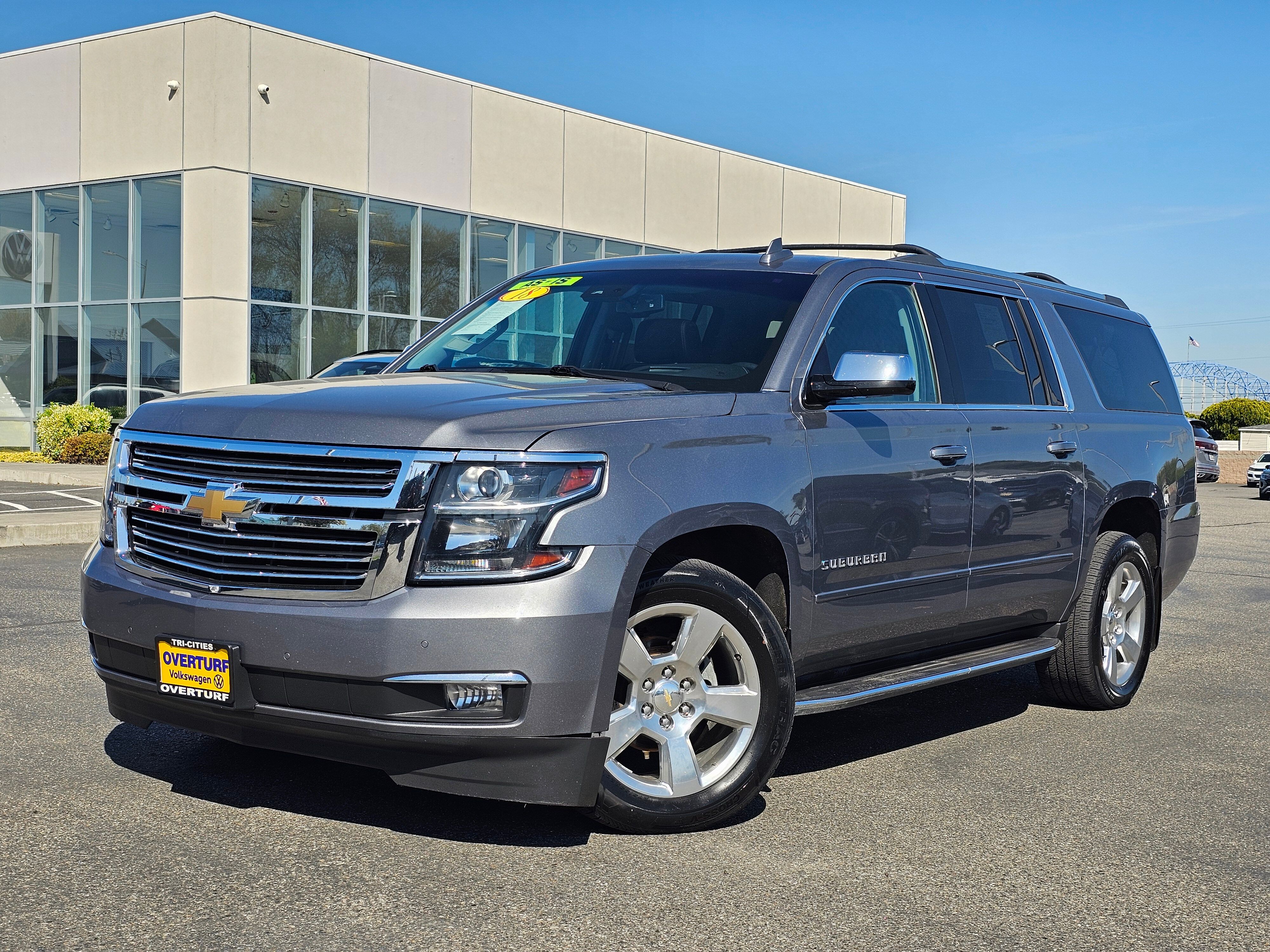 Gray (Satin Steel Metallic) 2018 Chevrolet Suburban 1500 Premier 4WD SUV / Crossover Four-Wheel Drive 6-Speed Automatic Overdrive