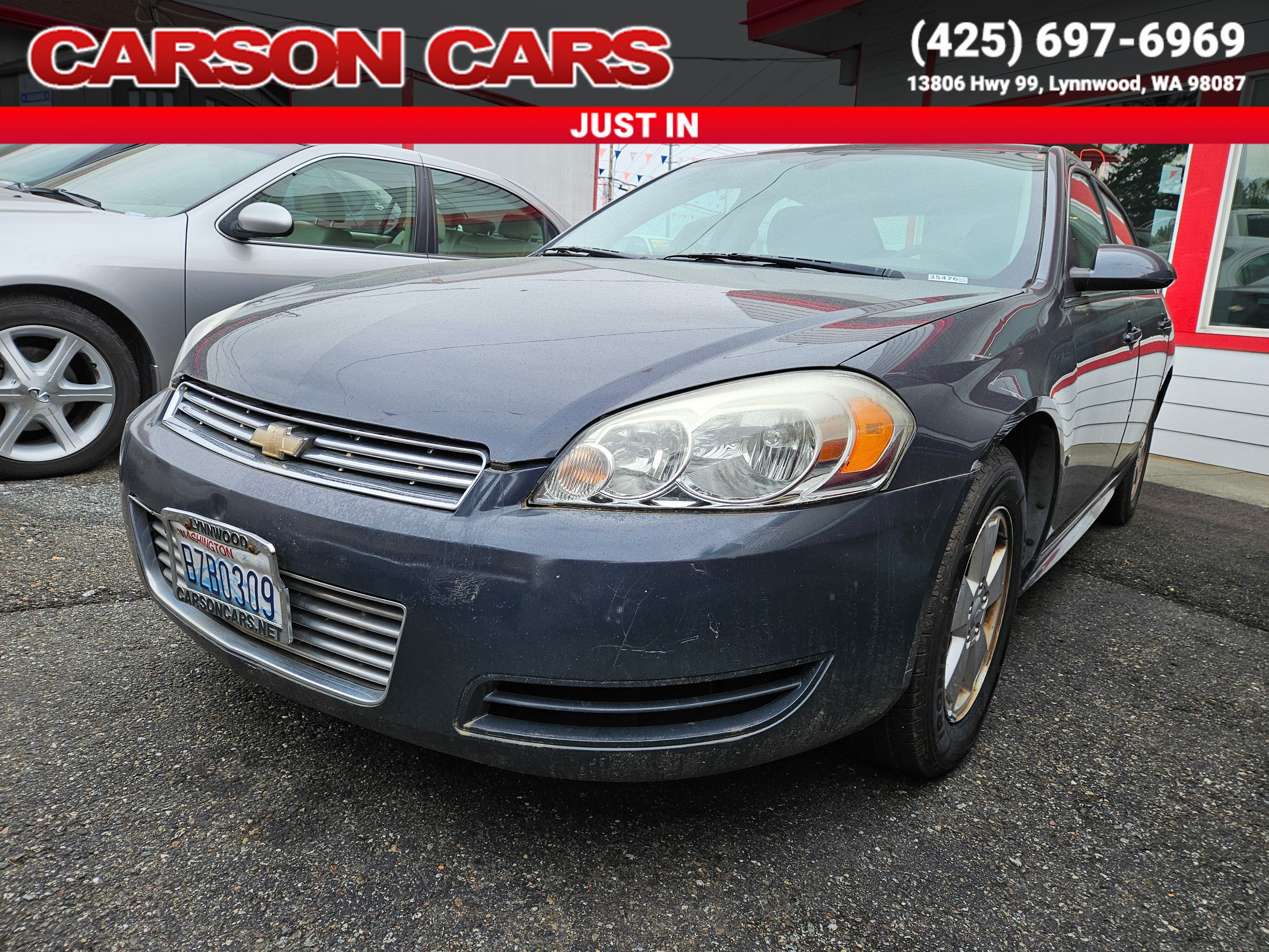 2009 Slate Metallic Chevrolet Impala for Sale In Lynnwood WA - Everett WA - Seattle WA at Carson Cars Stock 35476 VIN 2G1WT57NX91179223