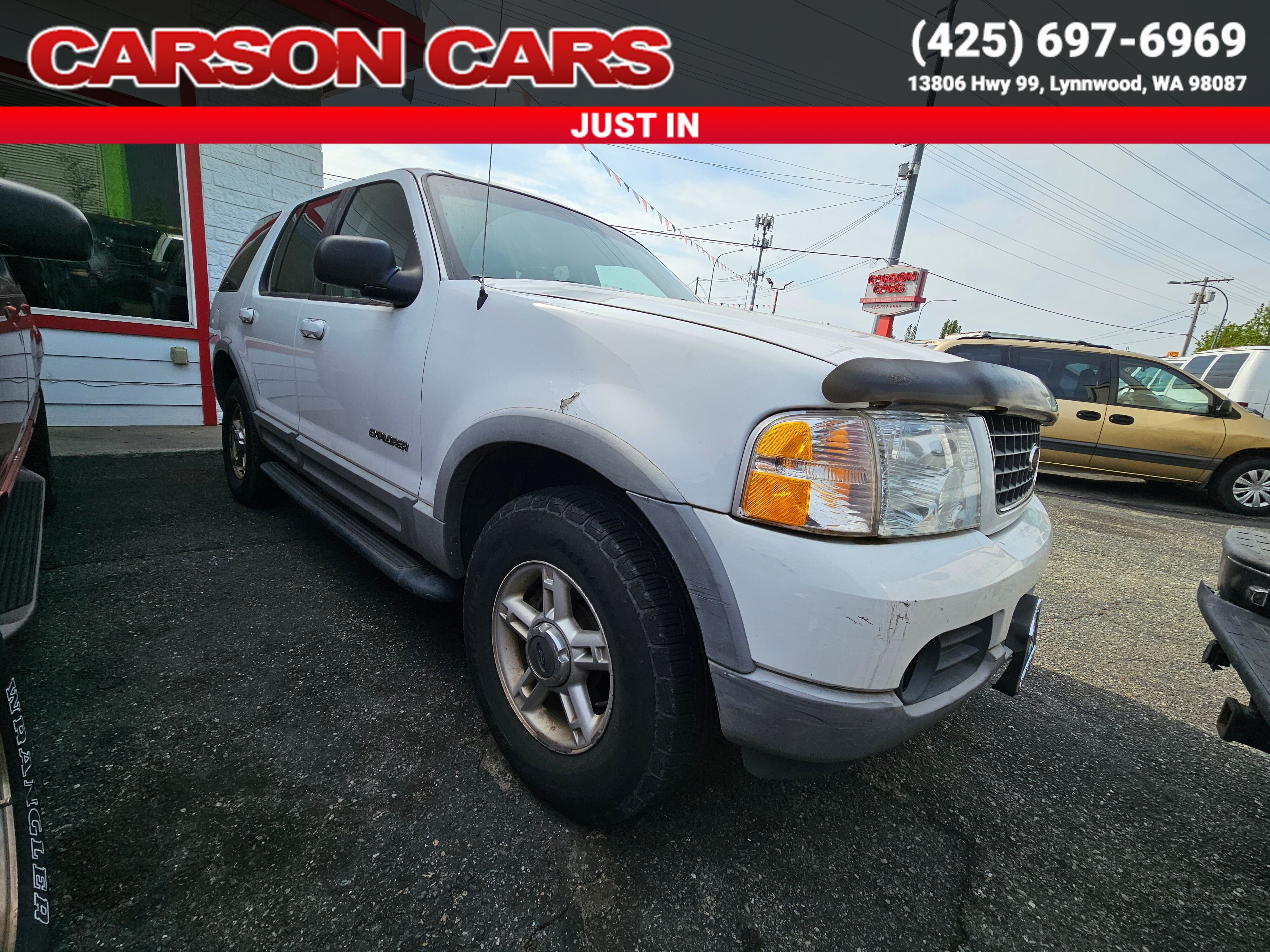 2002 White Ford Explorer for Sale In Lynnwood WA - Everett WA - Seattle WA at Carson Cars Stock 35809 VIN 1FMZU73K82ZC61324