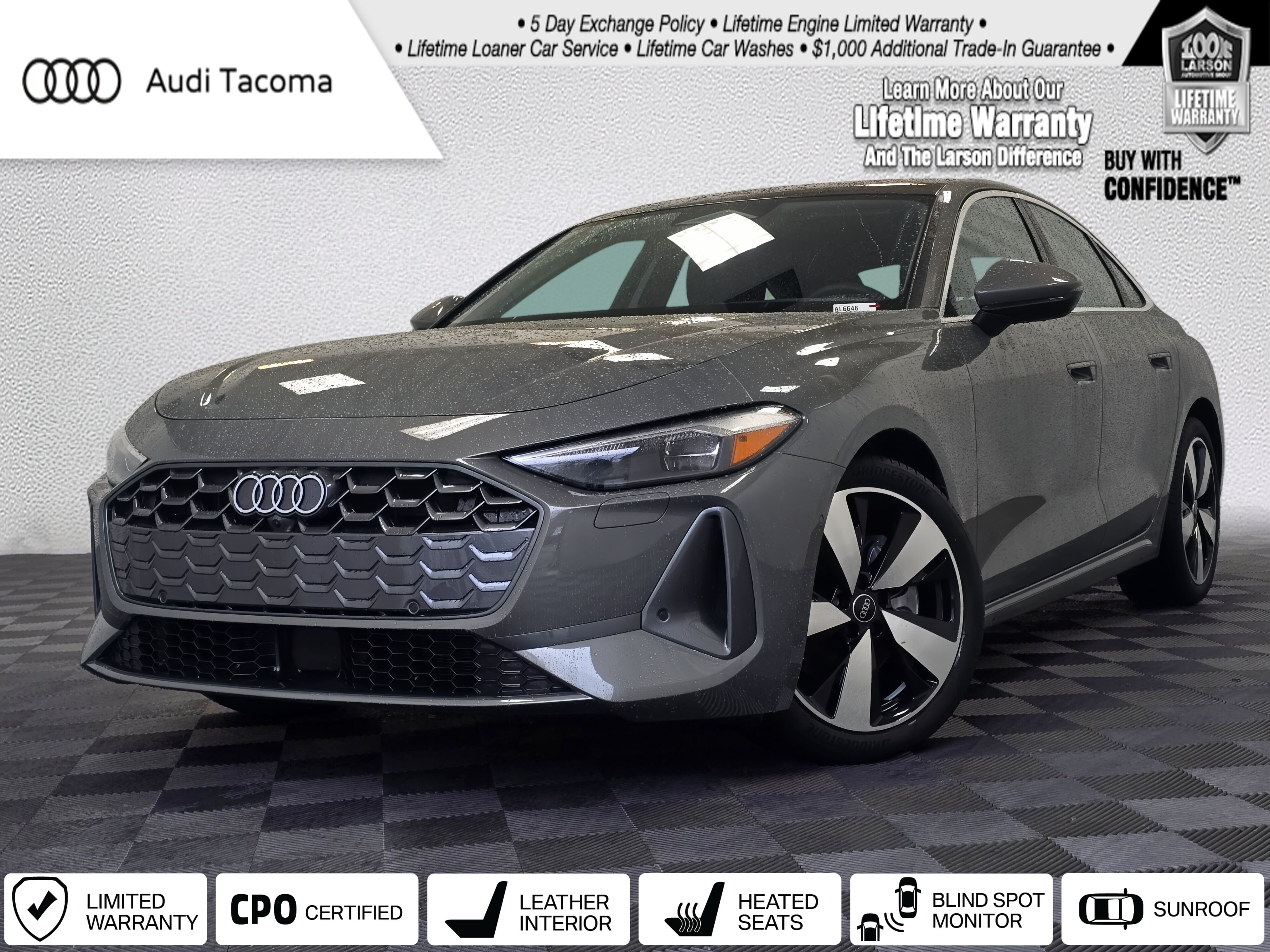 Gray Metallic 2025 Audi A5 quattro Premium Sedan Sedan All-Wheel Drive 7-Speed Automatic