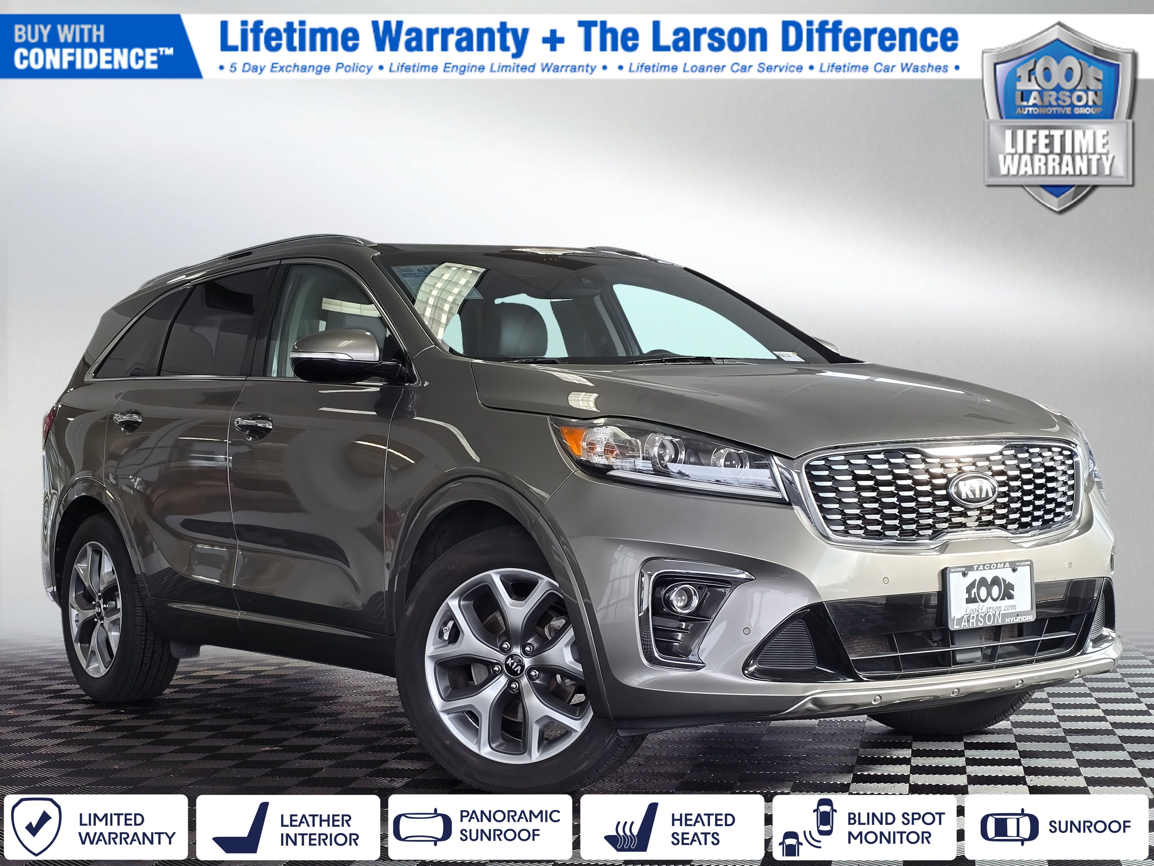 Titanium Silver 2019 Kia Sorento SX V6 FWD SUV / Crossover Front-Wheel Drive 8-Speed Automatic