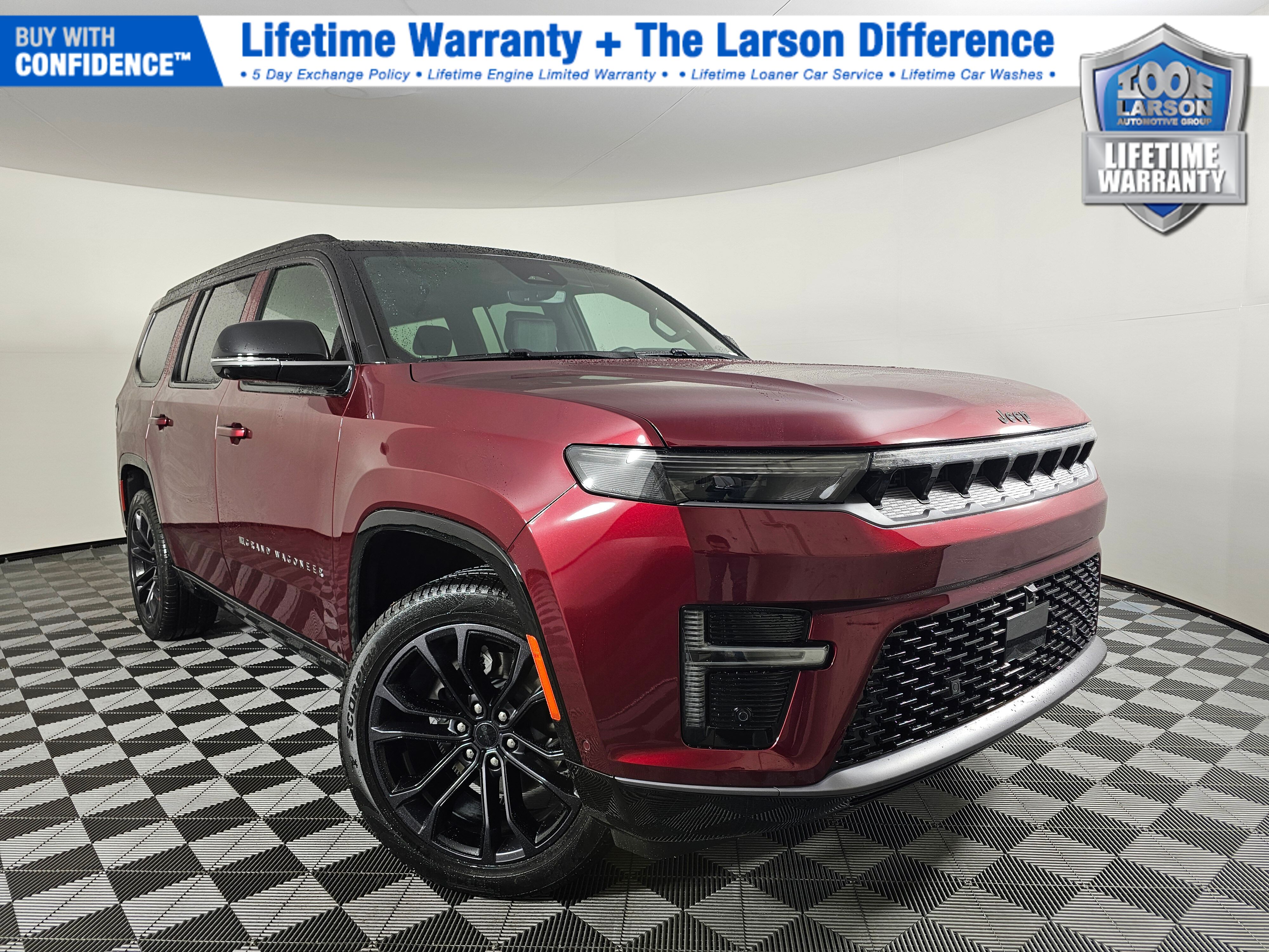 Velvet Red Pearlcoat 2026 Jeep Grand Wagoneer Summit Obsidian 4WD SUV / Crossover Four-Wheel Drive 8-Speed Automatic