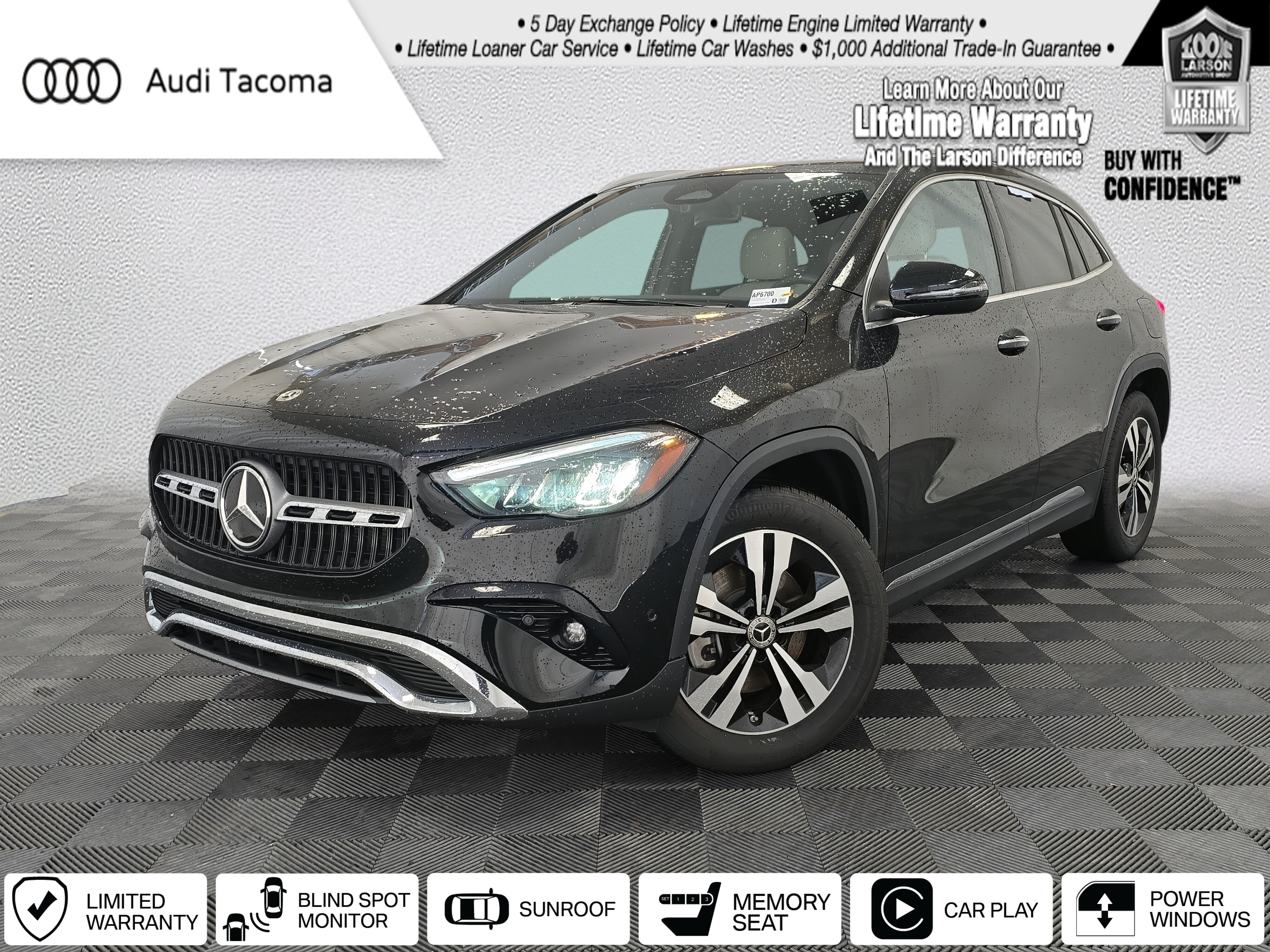 Cosmos Black Metallic 2025 Mercedes-Benz GLA 250 4MATIC SUV / Crossover All-Wheel Drive 8-Speed Dual Clutch