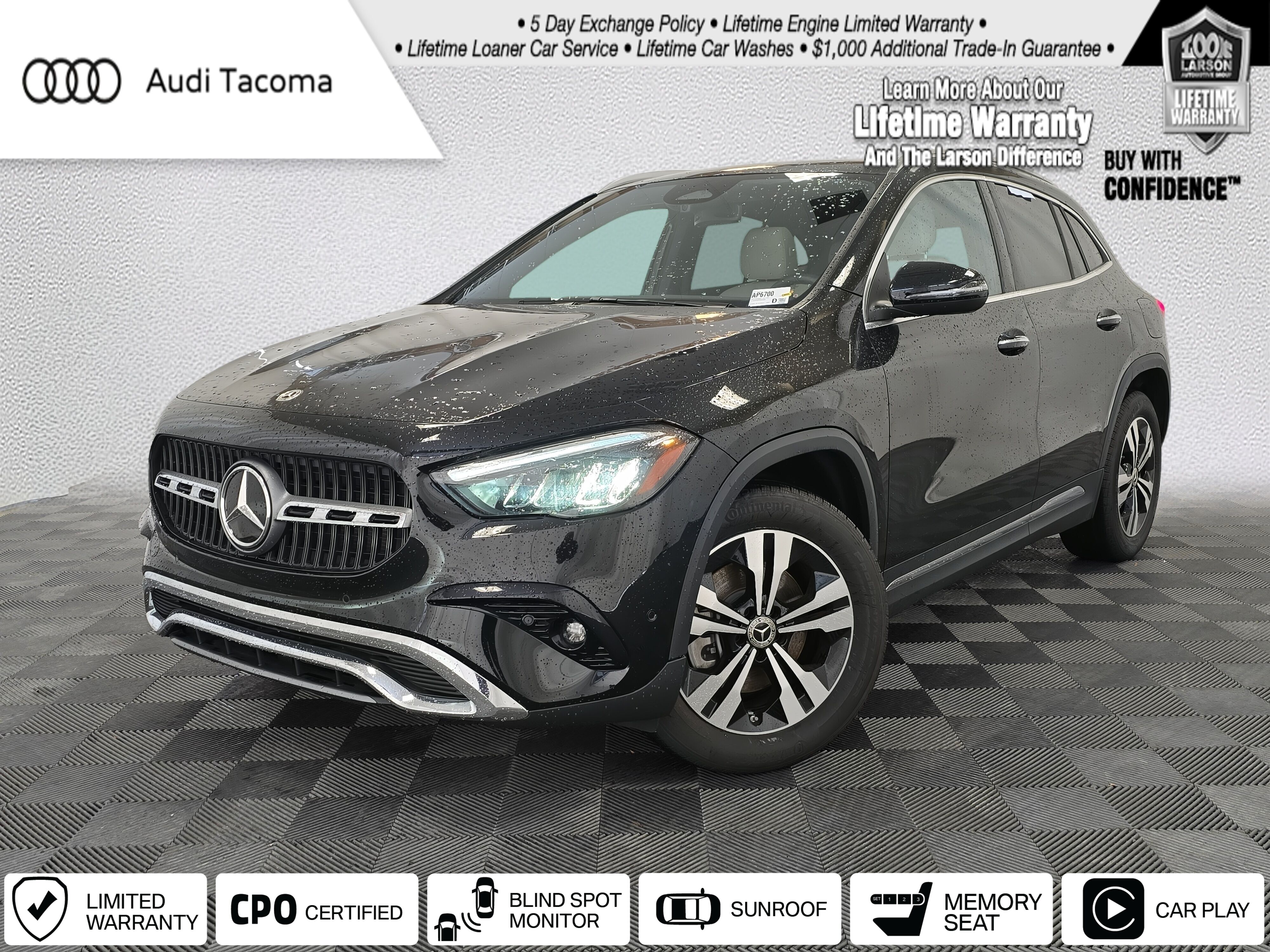 Cosmos Black Metallic 2025 Mercedes-Benz GLA 250 4MATIC SUV / Crossover All-Wheel Drive 8-Speed Dual Clutch