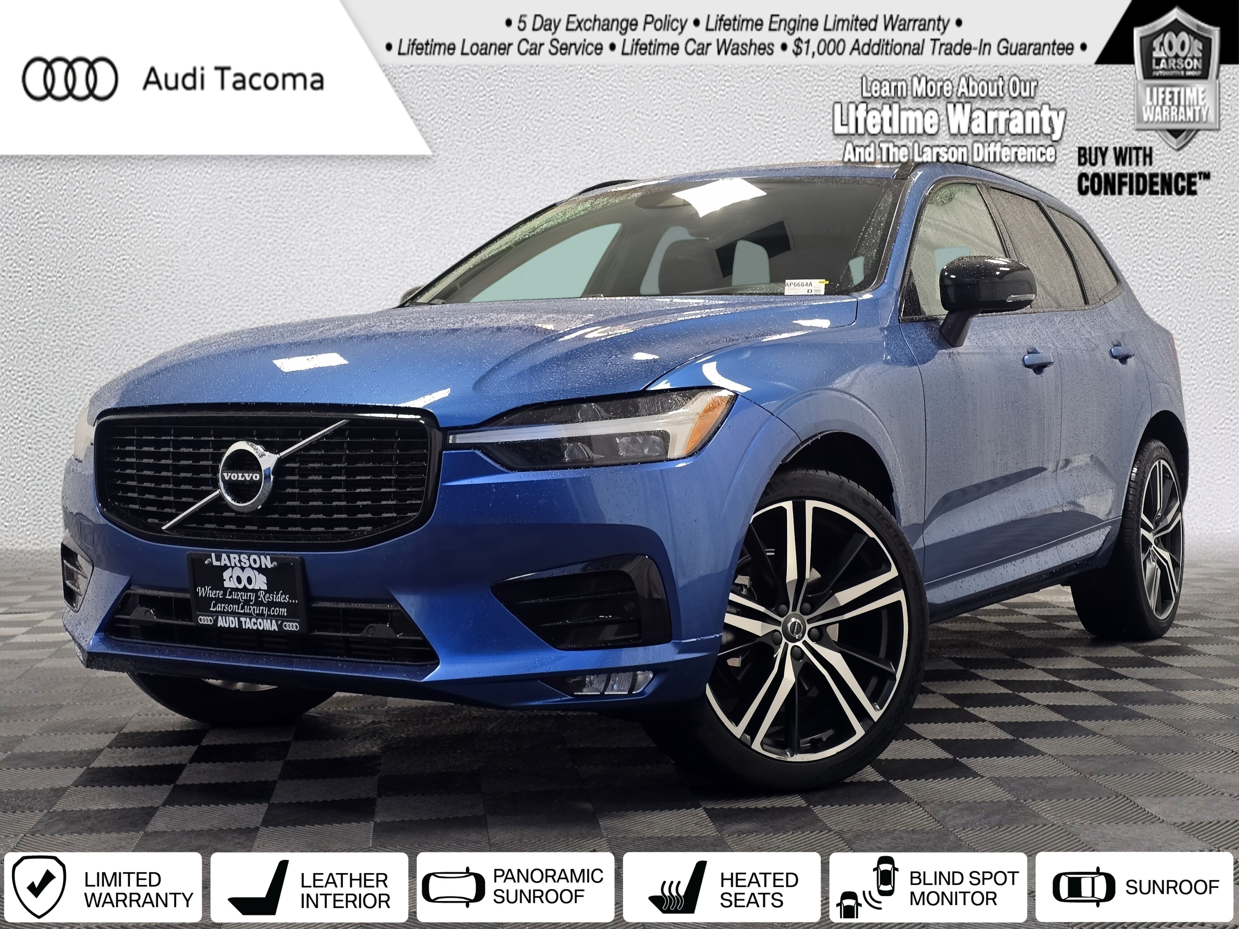 Blue Metallic 2021 Volvo XC60 T5 R-Design AWD SUV / Crossover All-Wheel Drive Automatic