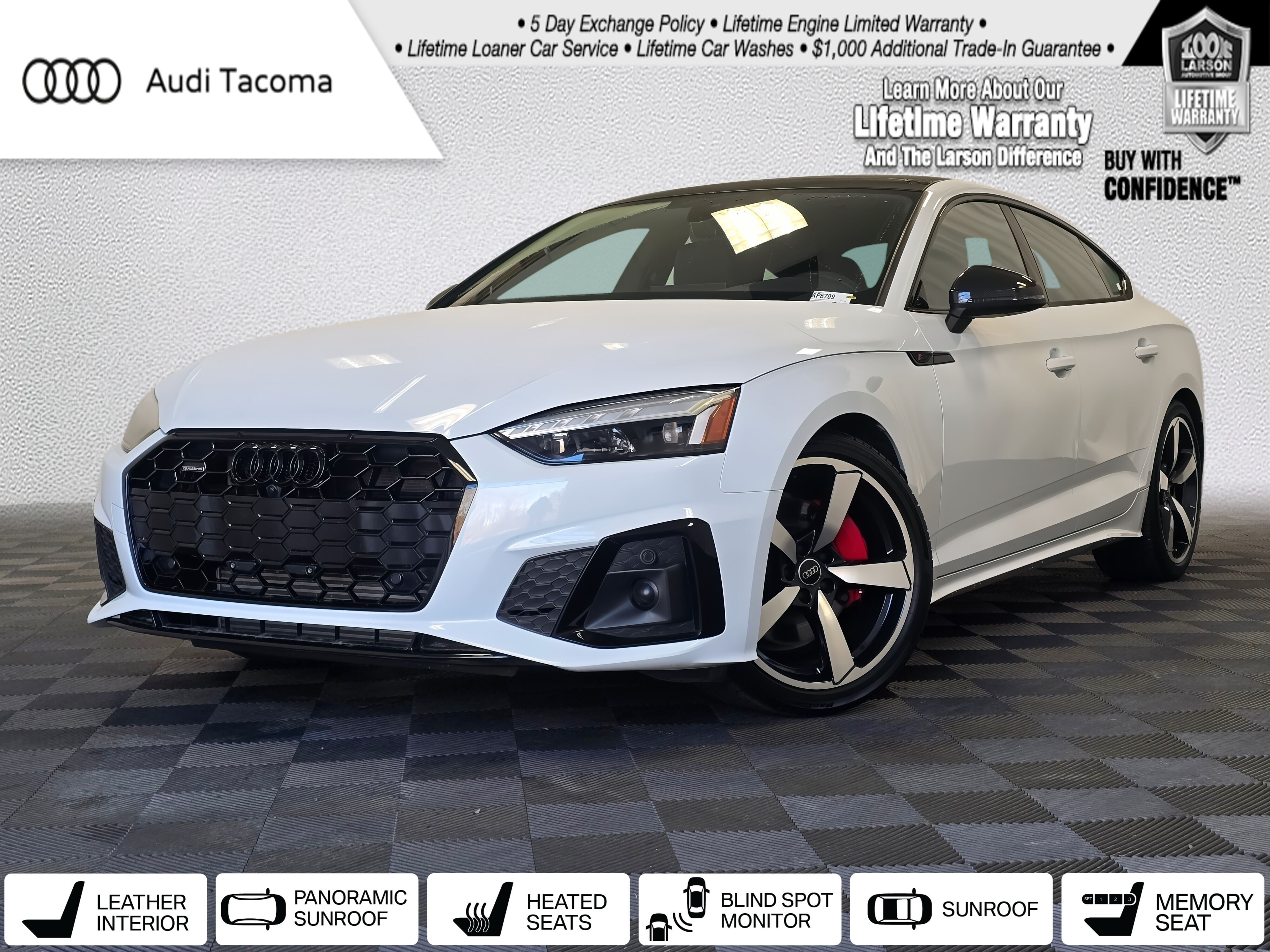 White 2024 Audi A5 Sportback quattro Premium Plus S Line 45 TFSI AWD Sedan All-Wheel Drive 7-Speed Automatic