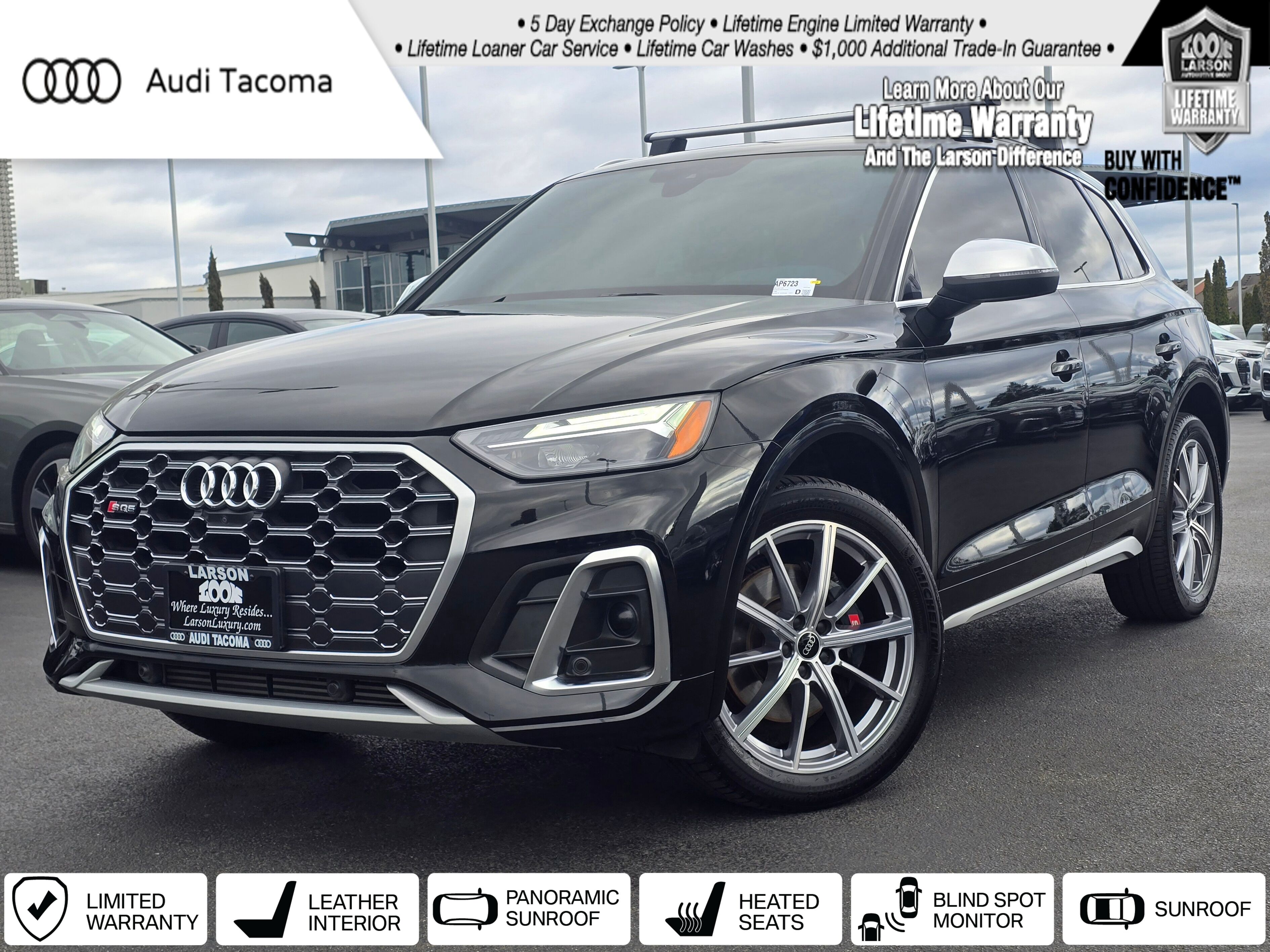 Black Metallic 2023 Audi SQ5 3.0T quattro Premium Plus AWD SUV / Crossover All-Wheel Drive 8-Speed Automatic